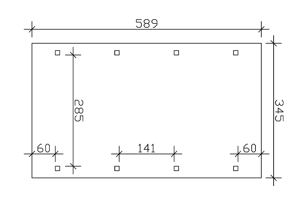 4018211033935_03 SKAN HOLZ Carport Spreewald 345 x 589 cm mit EPDM-Dach
