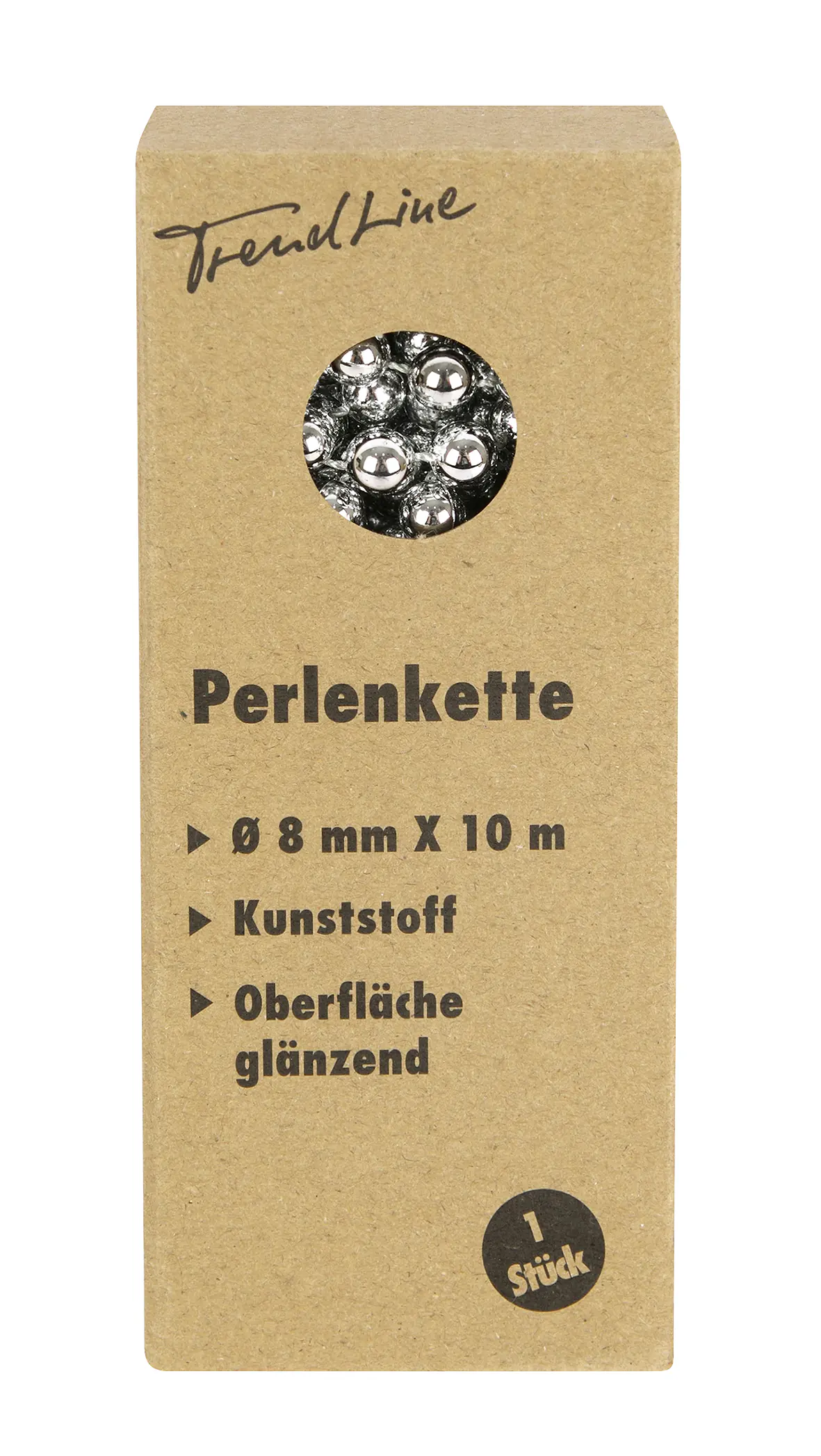 TrendLine Perlenkette bruchfest, langlebig 10 m silber