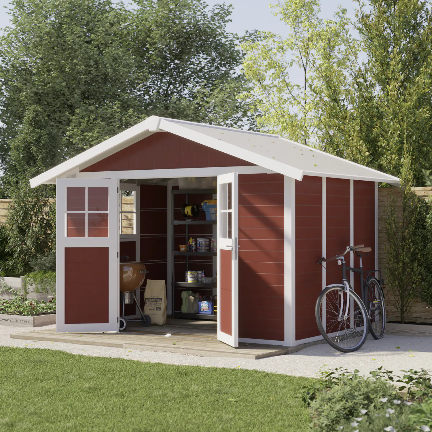 Grosfillex Gartenhaus Deco H 7,5 370 x 298 cm (inkl. Dachüberstand)