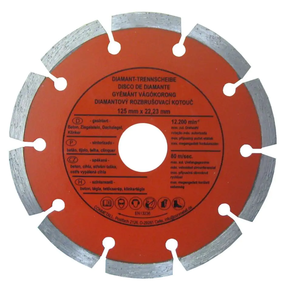 CON:P Trennscheibe 125 x 22,23 mm Diamant für Beton segmentiert CON:P Trennscheibe 125 x 22,23 mm Diamant für Beton segmentiert