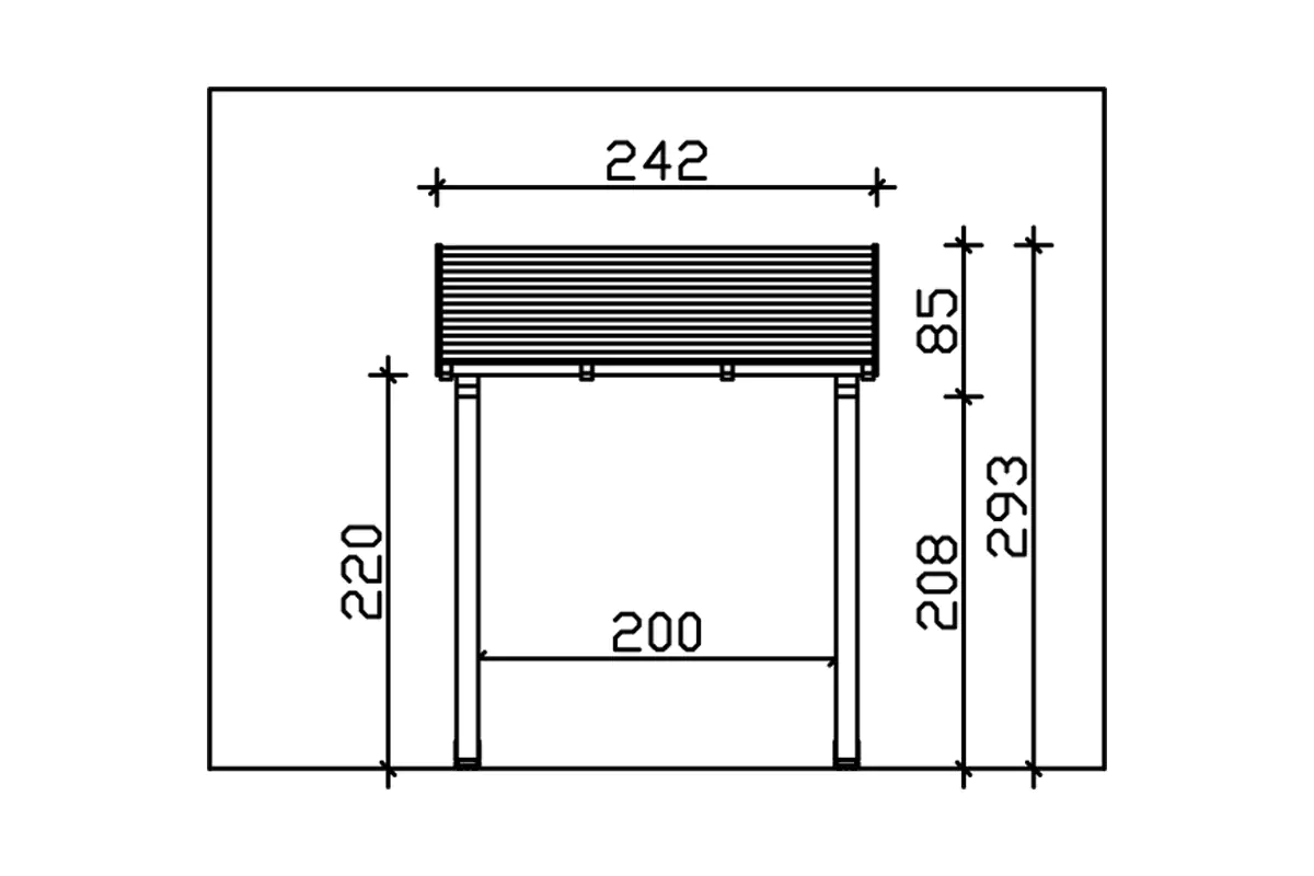 4018211016938_05 SKAN HOLZ Vordach Paderborn Typ 4 242 x 156 cm, lasiert in Nussbaum