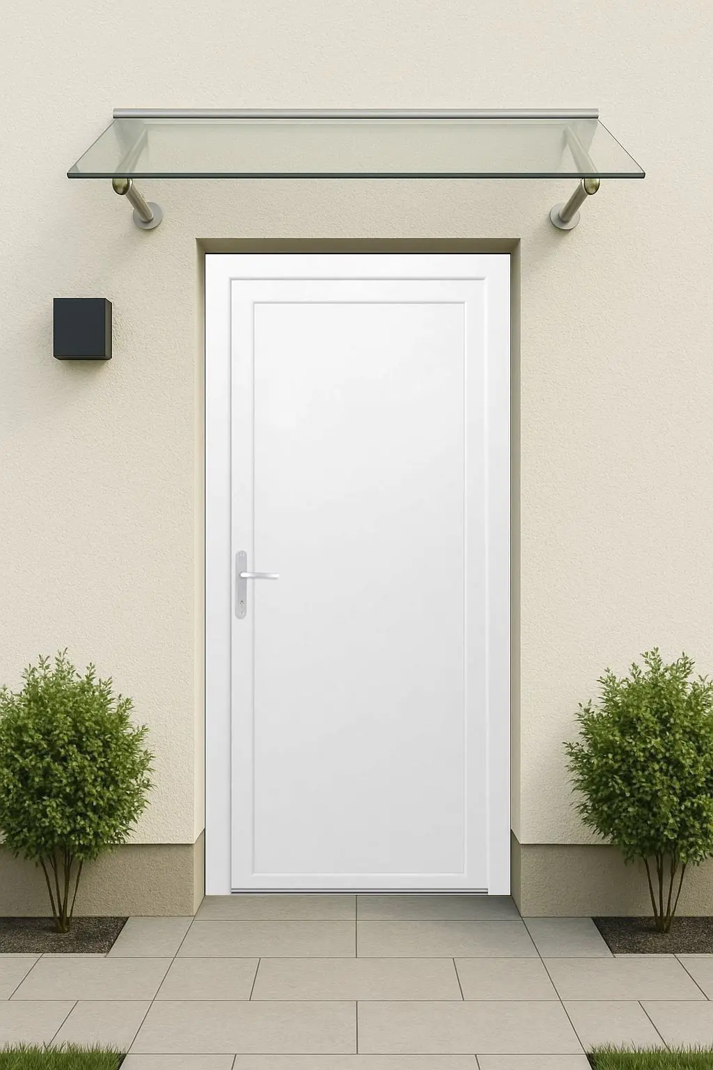 Panto Nebeneingangstür Kunststoff 500 98 x 198 cm DIN links weiß