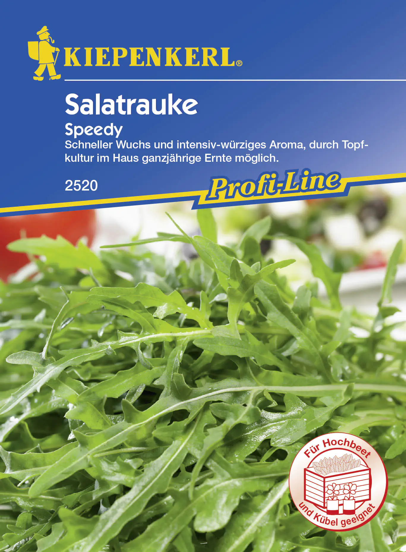 Kiepenkerl Salatrauke Speedy Eruca sativa, Inhalt: ca. 100 Pflanzen