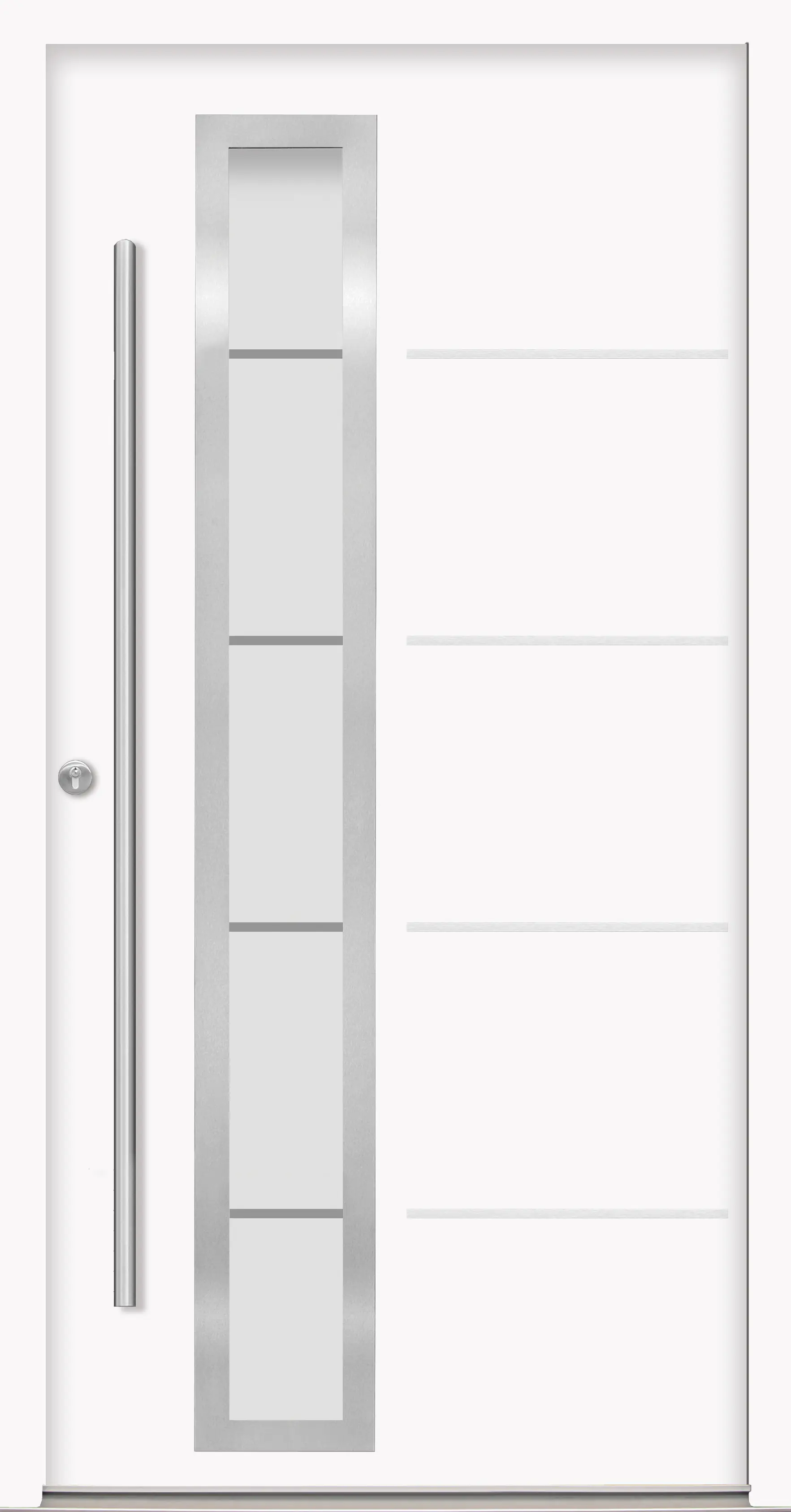 Splendoor Haustür Passivedoor Premium B06 Weiß DIN Links 110 x 210 cm