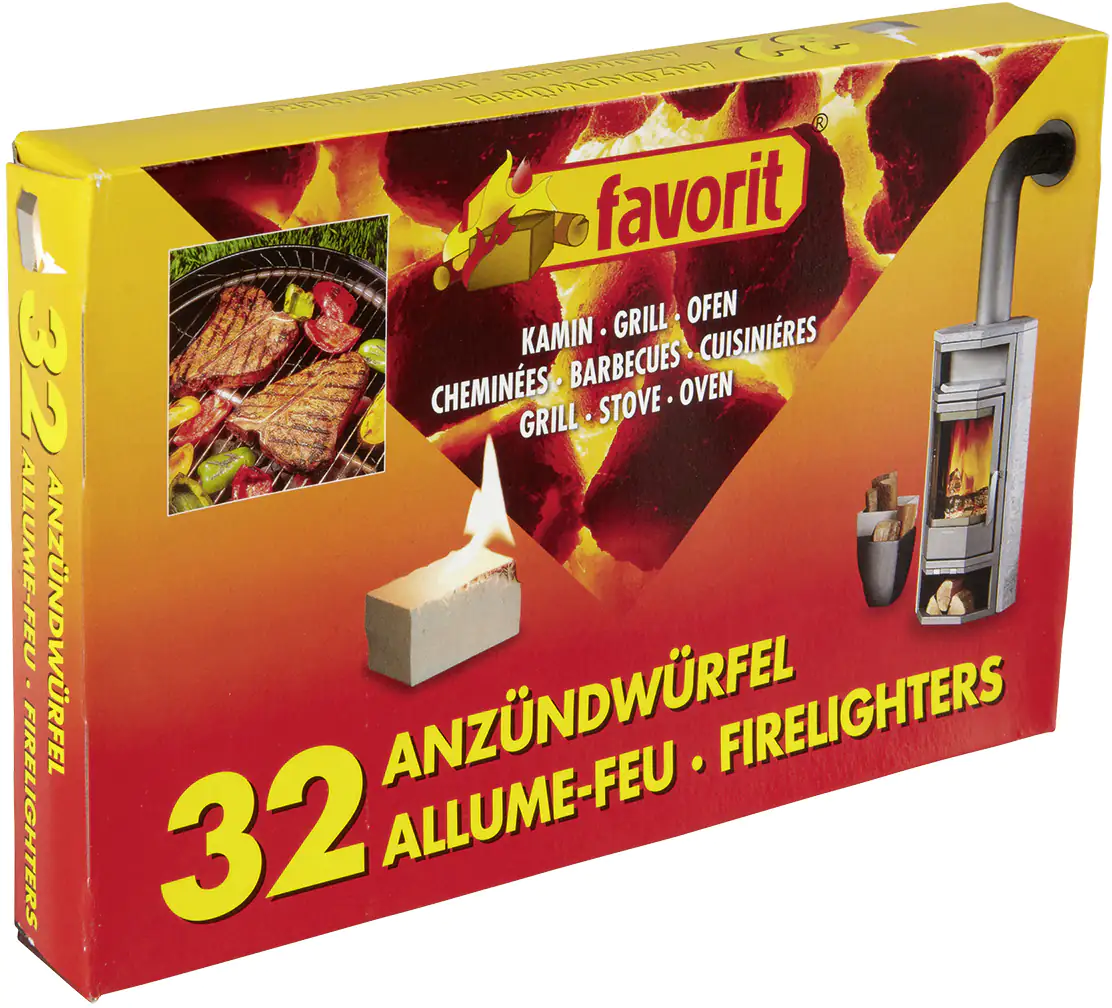 Favorit Anzündwürfel weiß, 32 Stück
