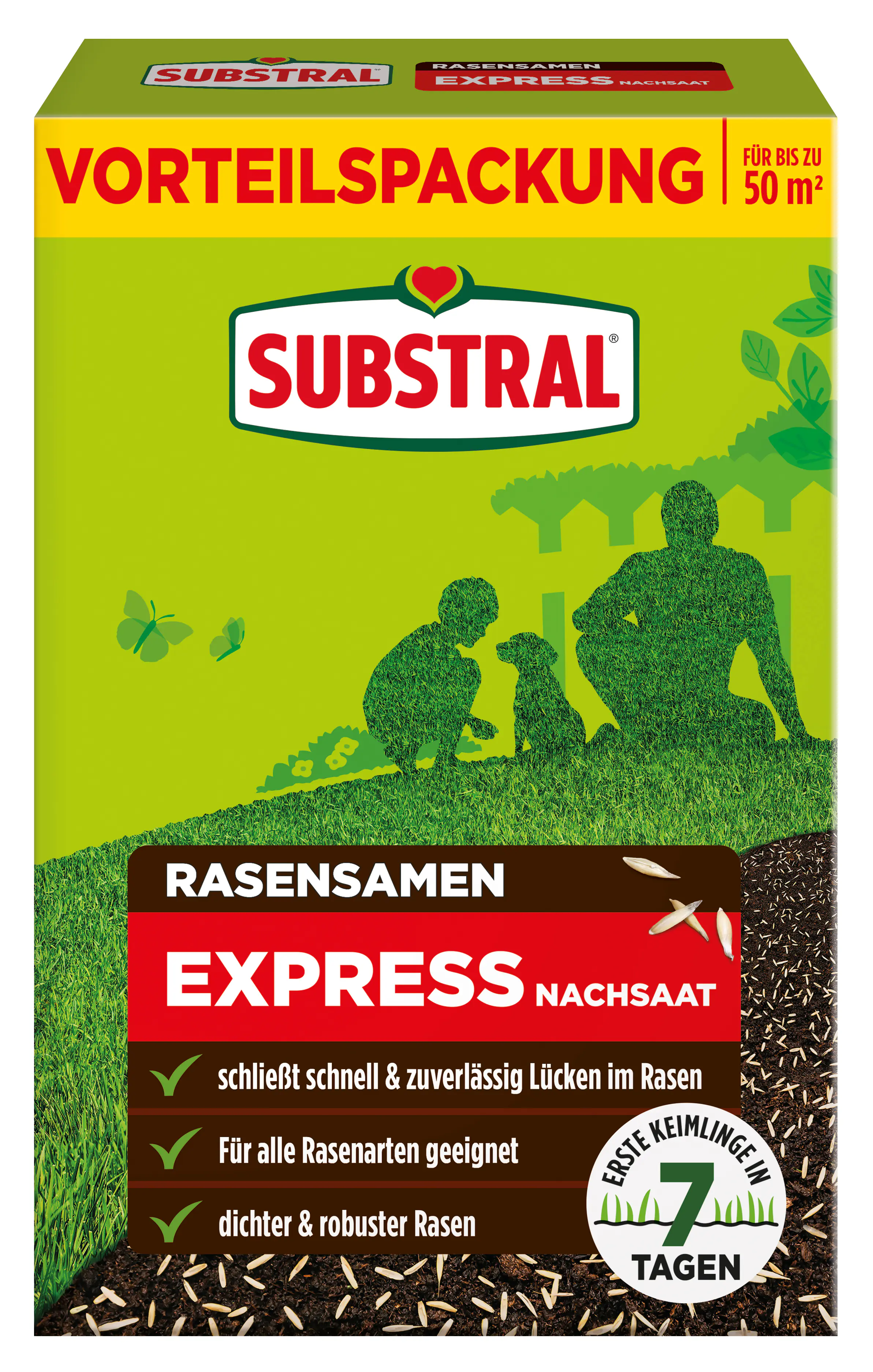 Substral Rasensamen Express Nachsaat 1 kg für ca. 50 m²