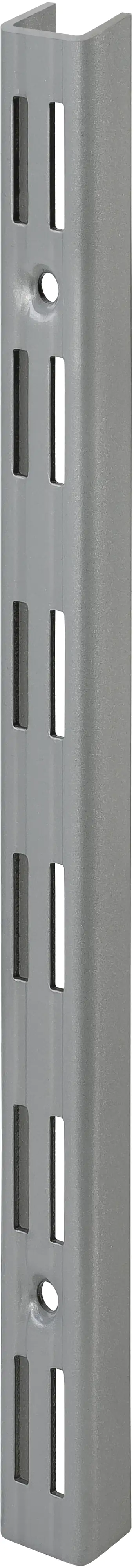 TrendLine Wandschiene 2-reihig grau 150 x 2,5 cm