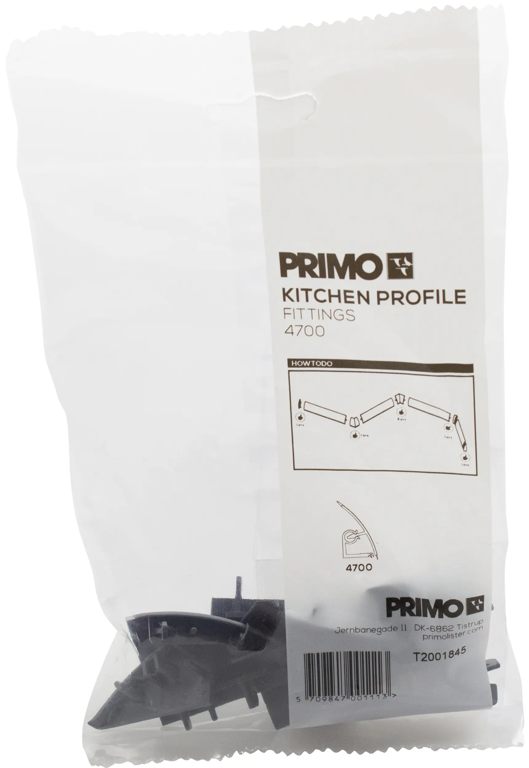 Primo Eck- und Endstücke  für Küchenwandprofil 4700 anthrazit 