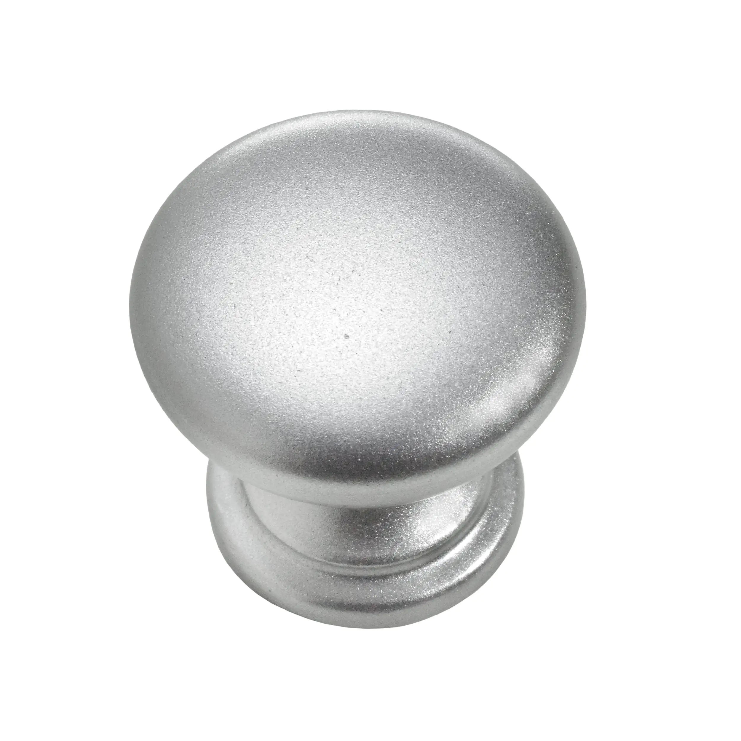 Hettich Möbelknopf Kunststoff Aluminium-Optik Ø 25,0 mm - 1 Stück