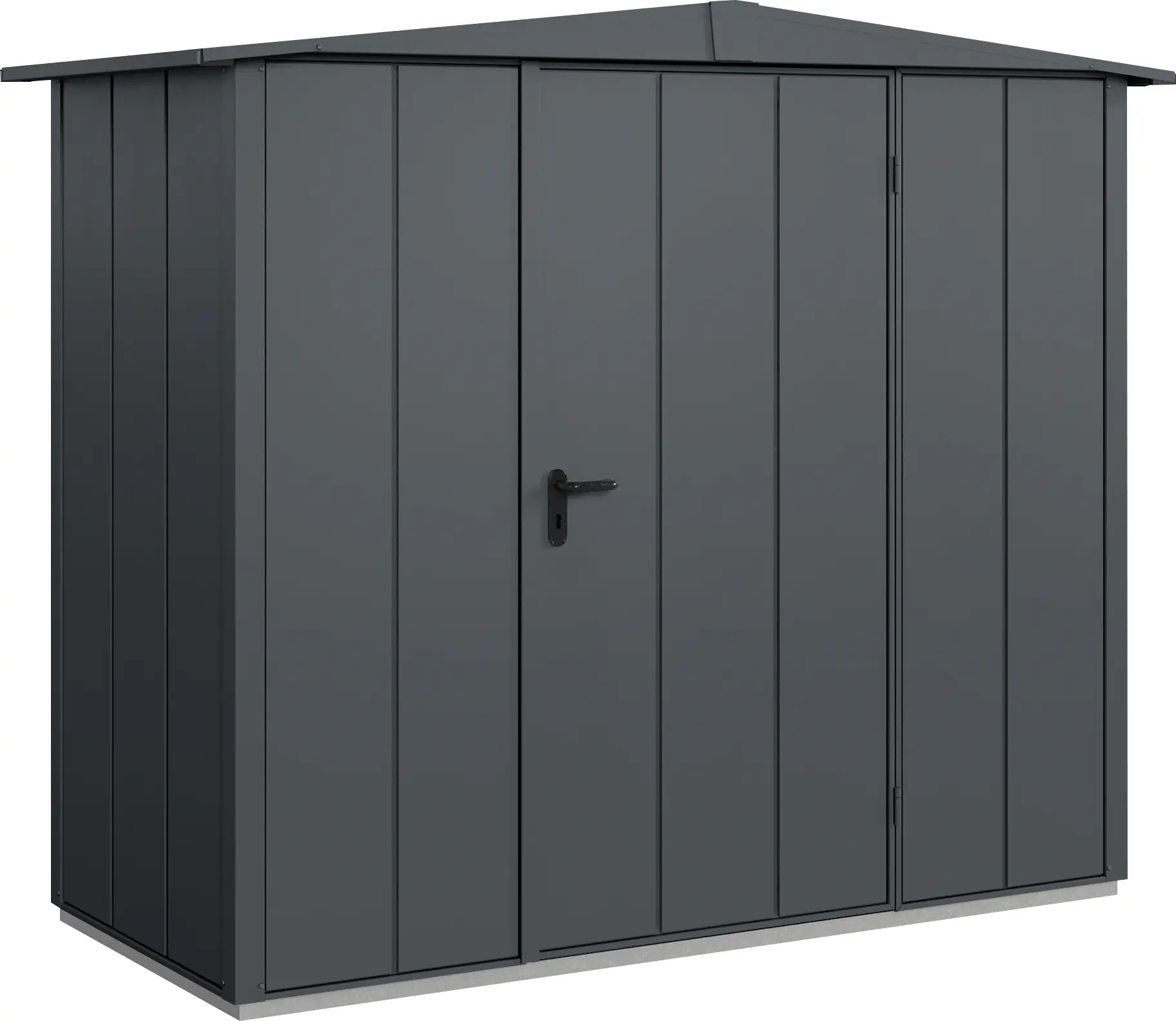 EcoStar Gerätehaus Elegant-S Typ 1 anthrazitgrau 1 flg 258,8 x 121,3 cm