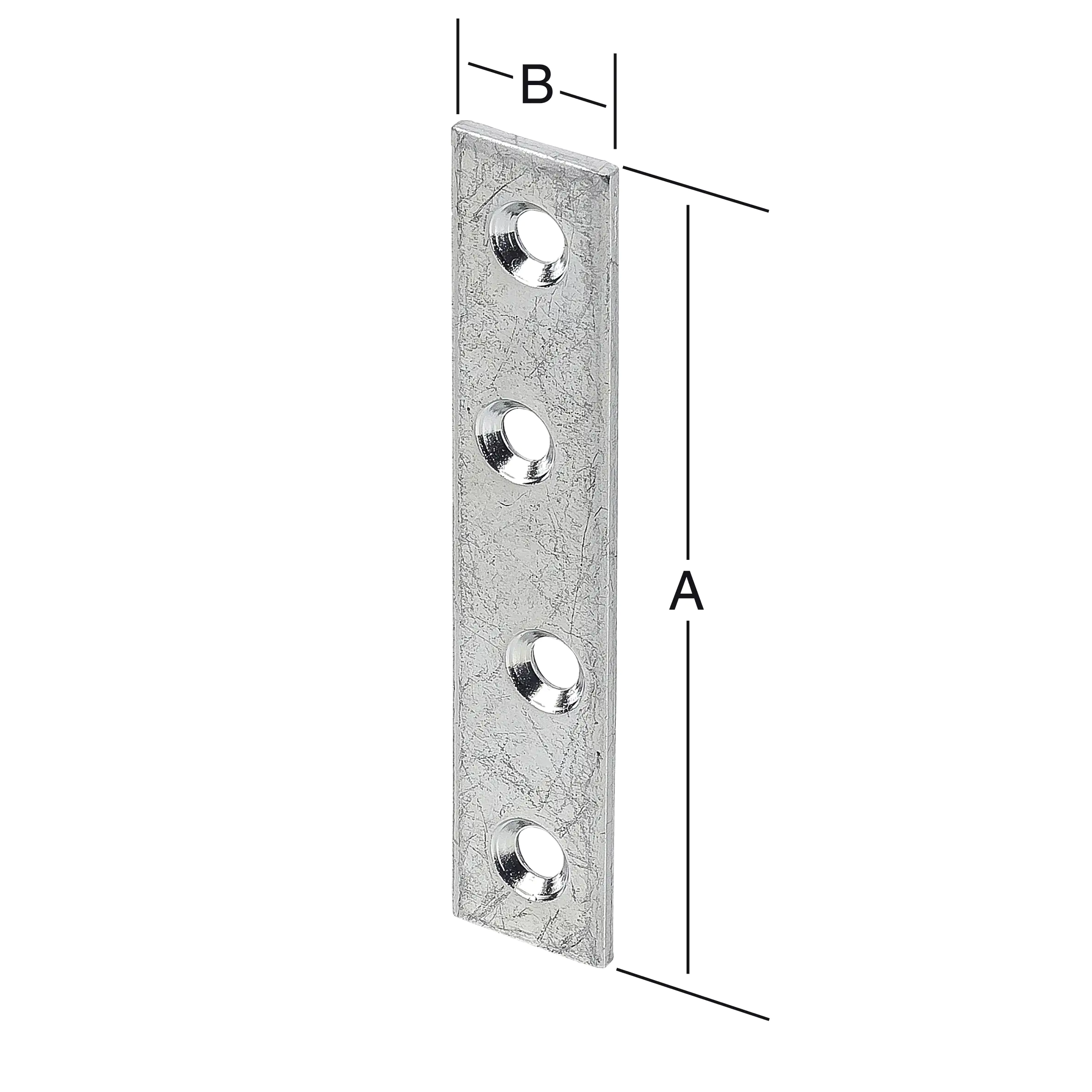 Vormann Verbindungsbleche verzinkt 120 x 18 mm