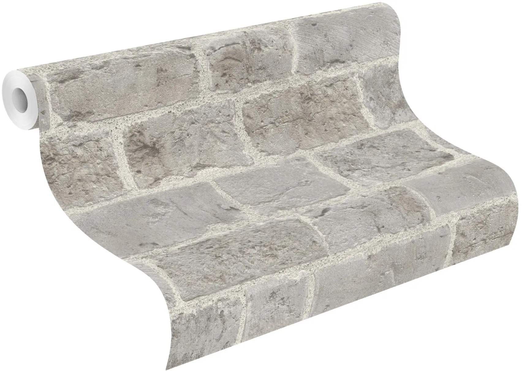 Rasch Vliestapete 865714 Selection, Steine grau, 10,05 x 0,53 m