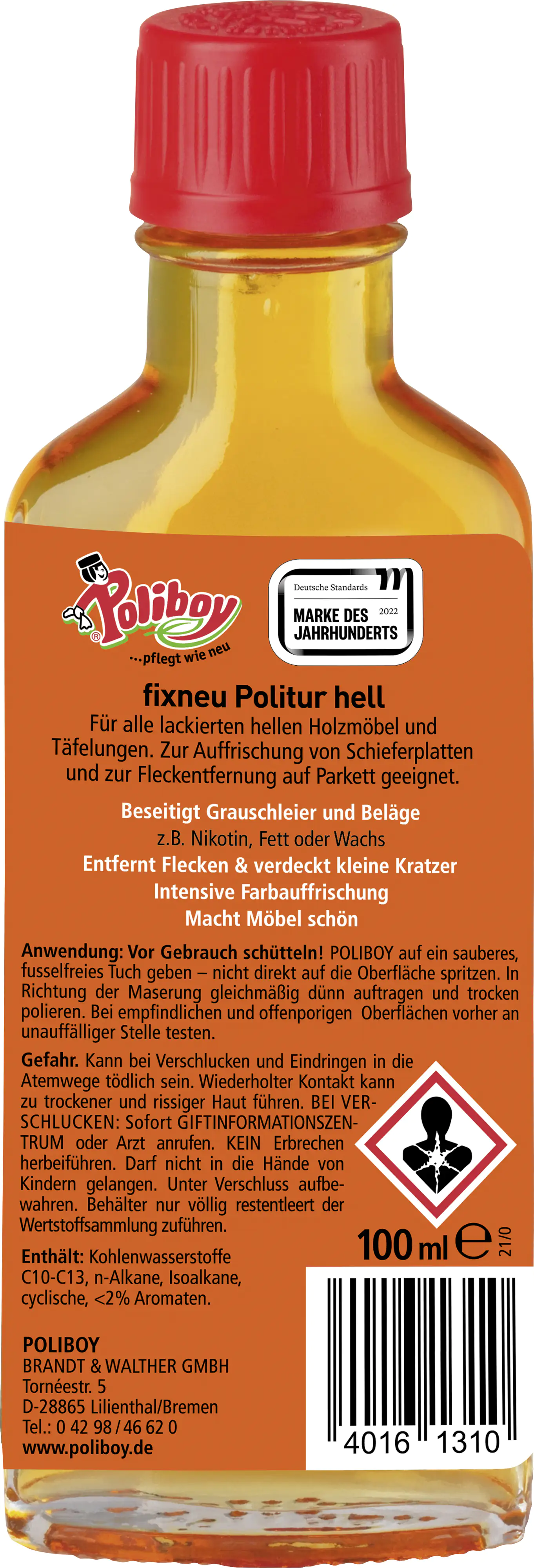 Poliboy Fixneu Politur 100 ml hell Poliboy Fixneu Politur 100 ml hell