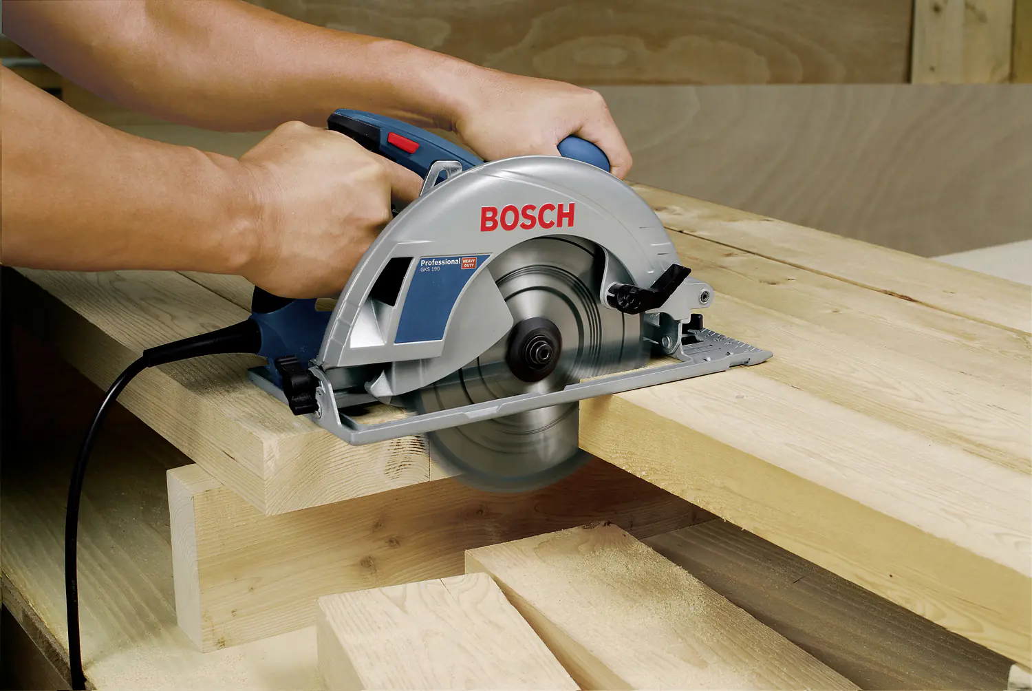 Bosch Professional Handkreissäge GKS 190 1400 W Sägeblatt 190 mm