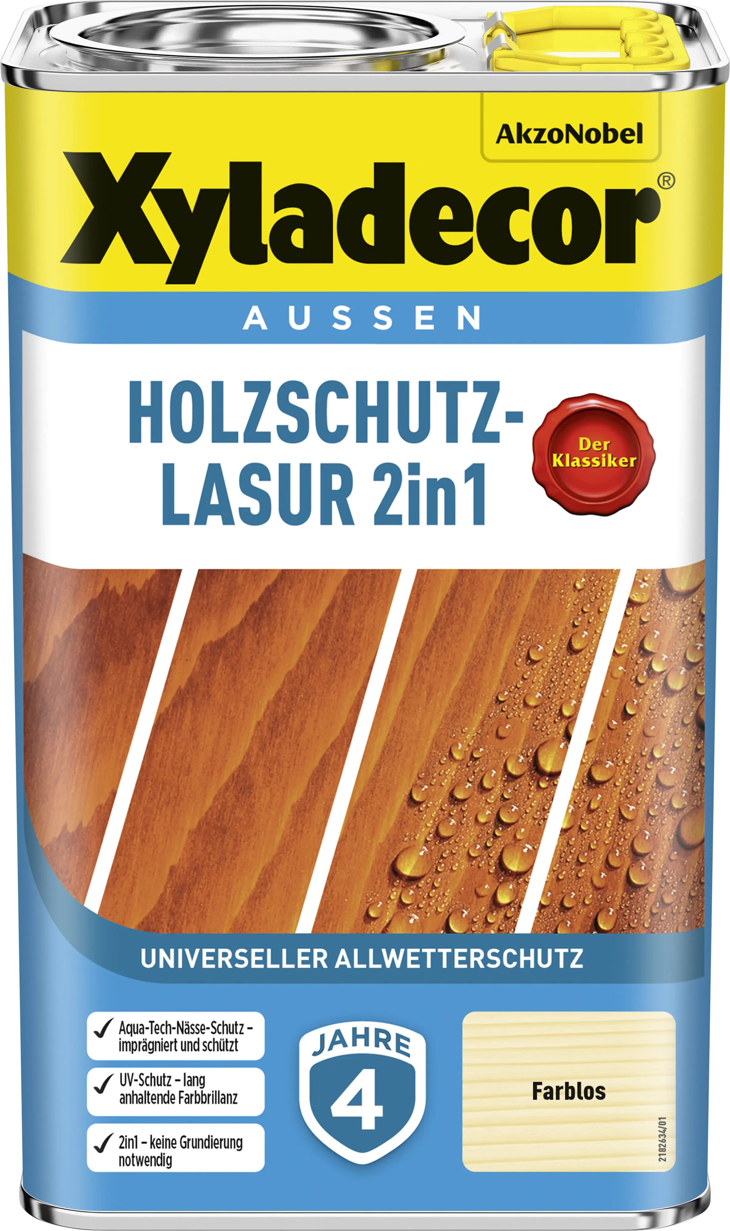 Xyladecor Holzschutzlasur 2,5 L farblos 2in1 Xyladecor Holzschutzlasur 2,5 L farblos 2in1