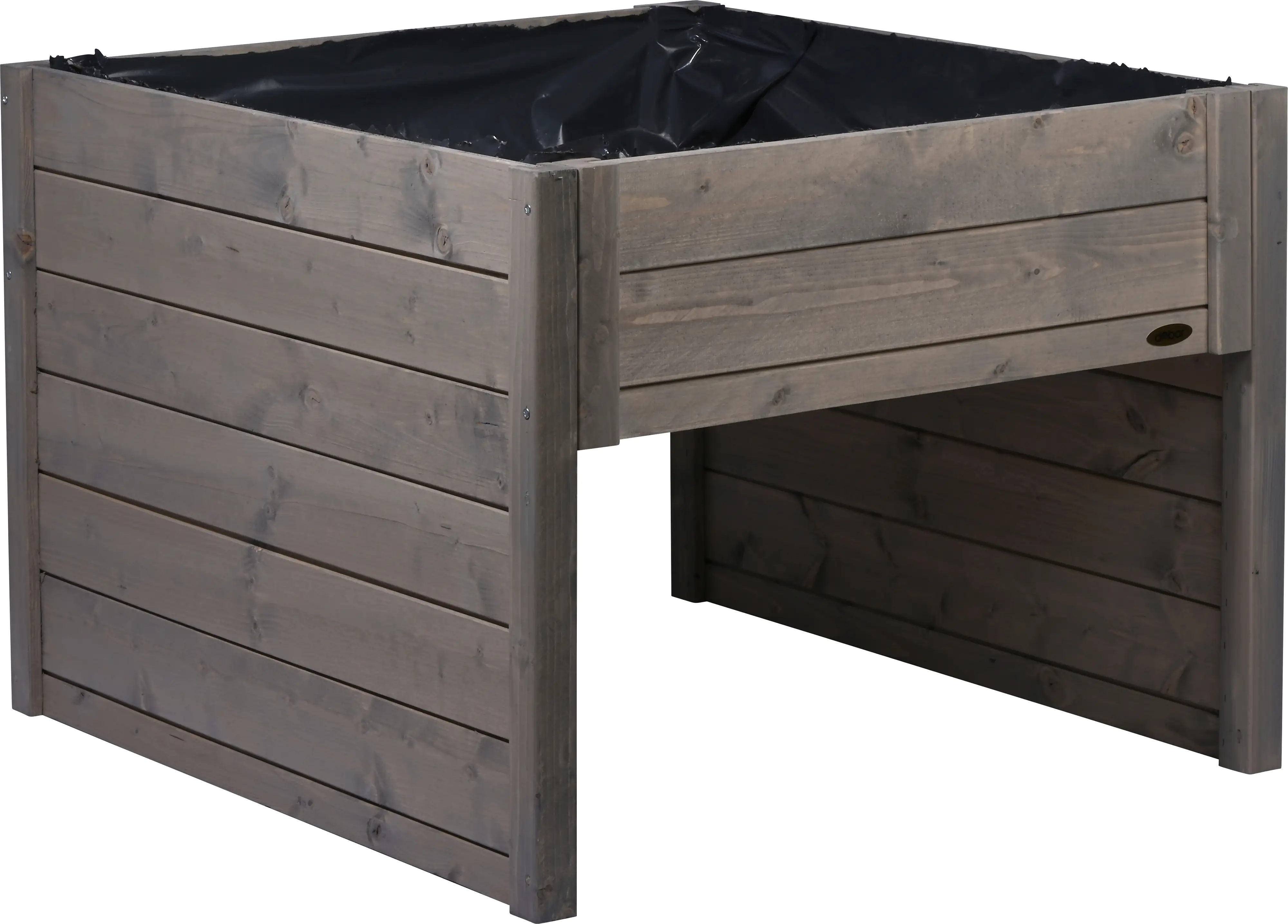 Dobar Mähroboter-Garage mit Pflanzkasten grau 79 x 73 x 56 cm