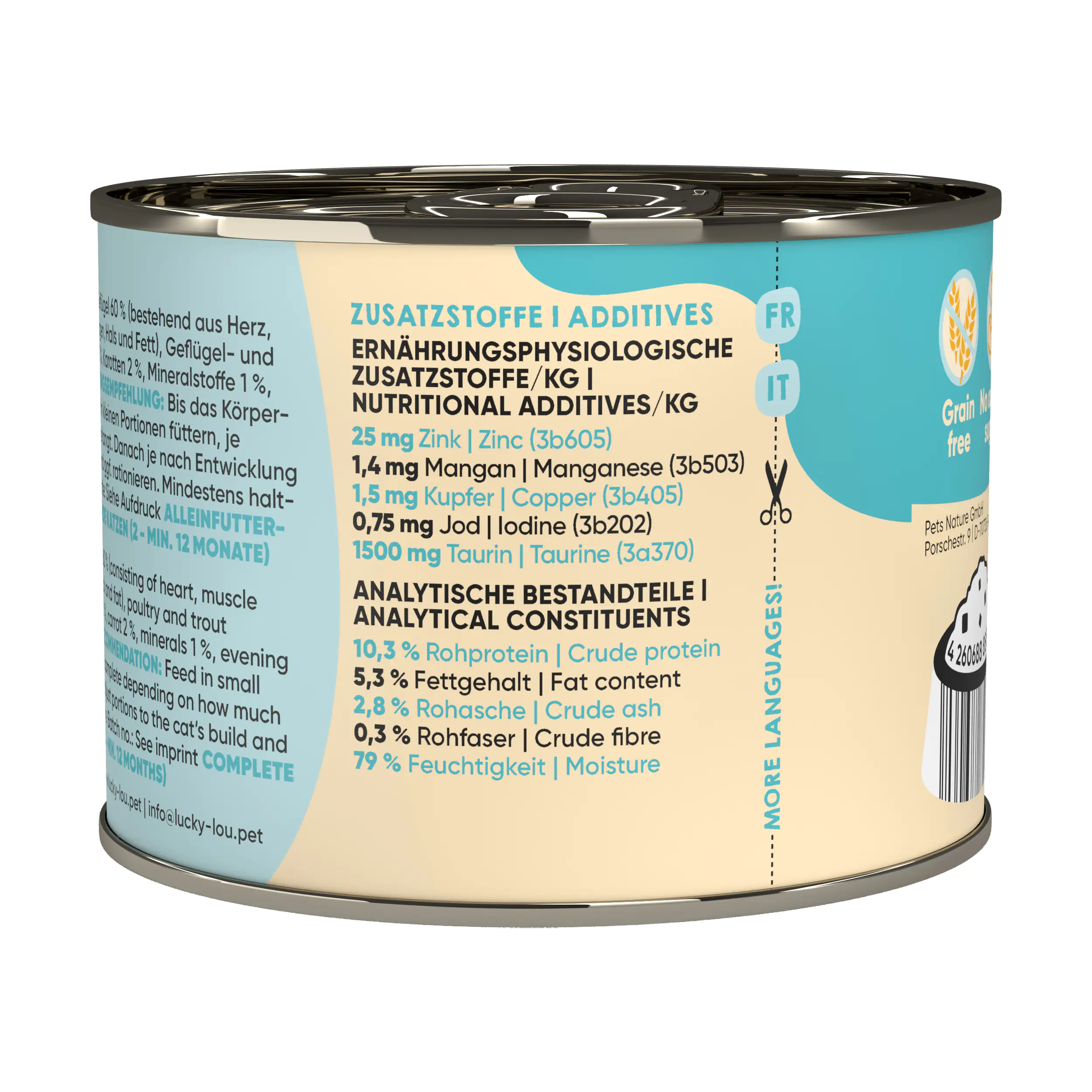 Lucky Lou Kittenfutter Geflügel und Forelle 200 g