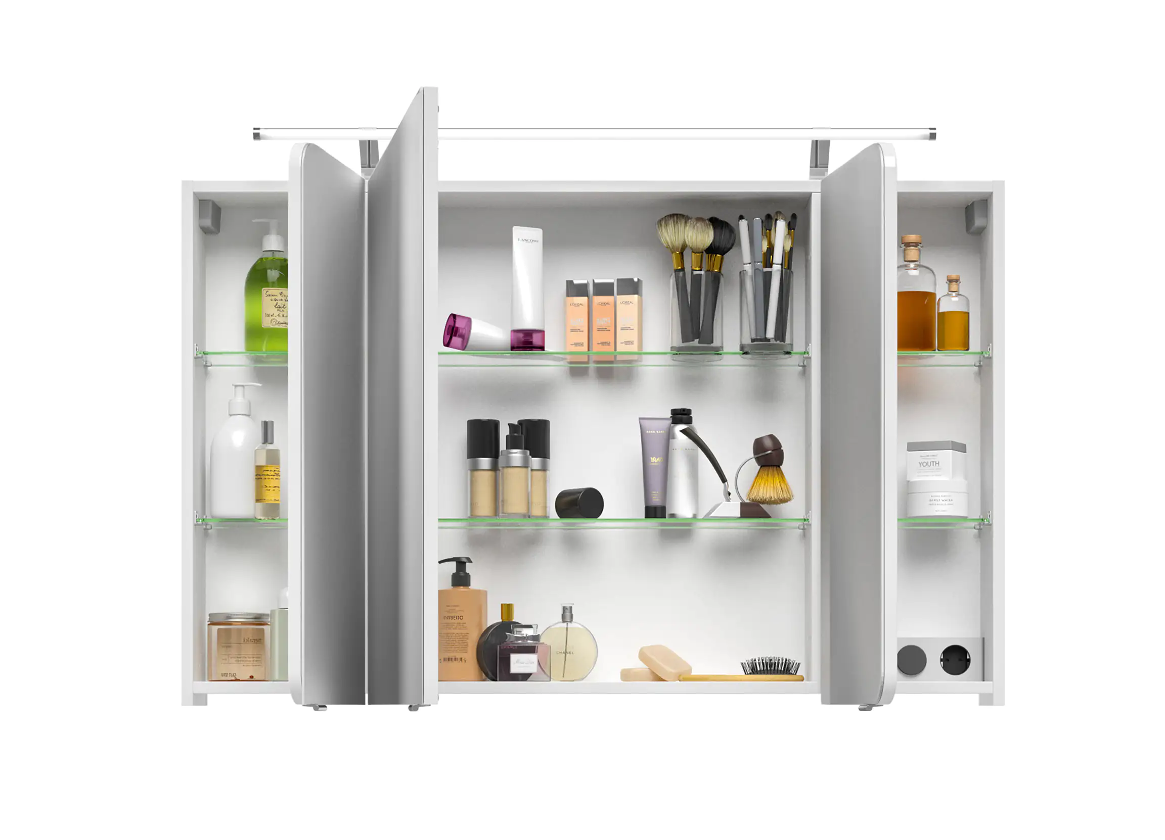 Pelipal Spiegelschrank Fokus 4005 Lack polarweiß Hochglanz, Breite 120 cm