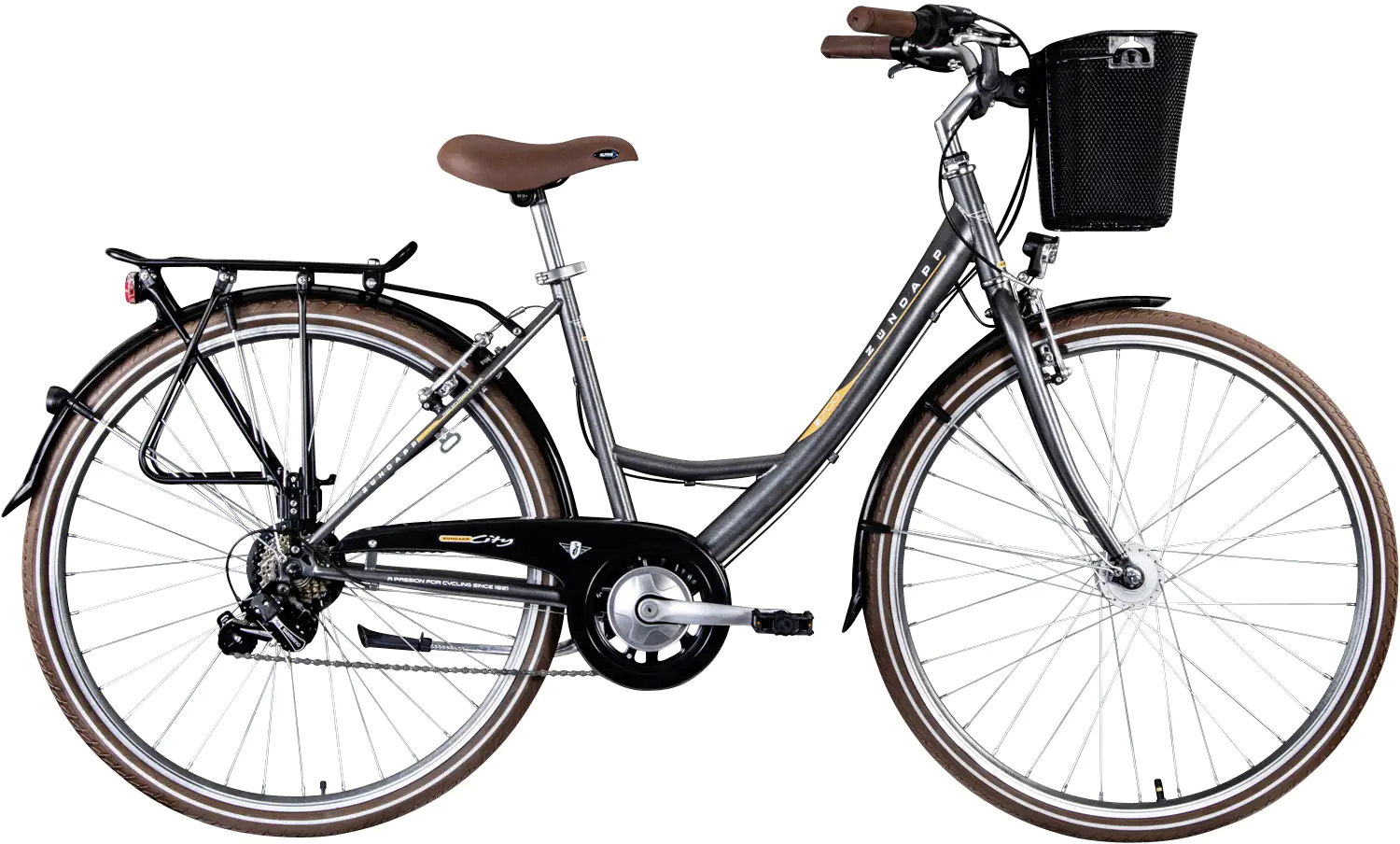 Zündapp Cityrad Z700 700c Damen 28 Zoll RH 46cm 6-Gang grau braun silber