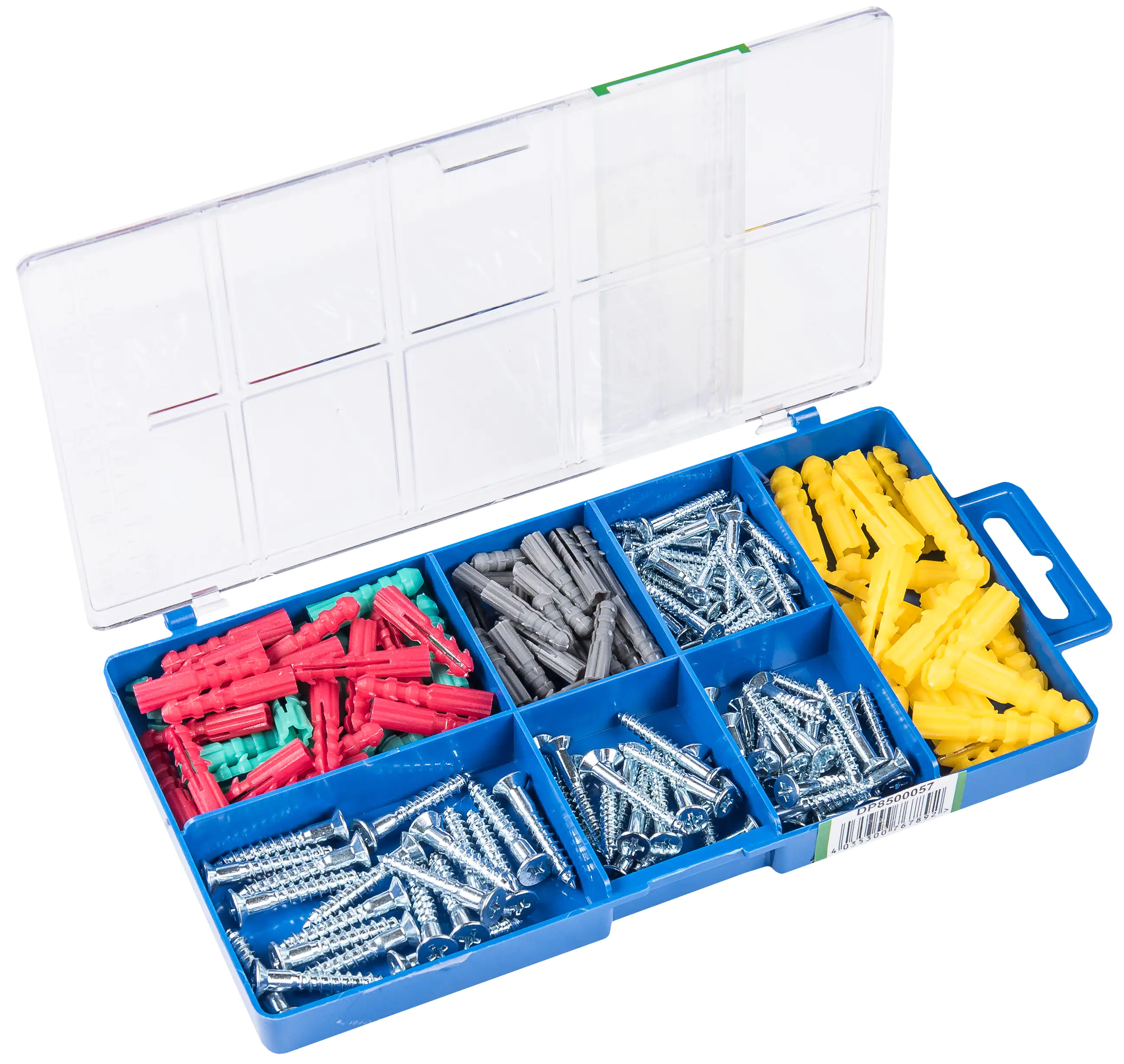 Connex Sortimentskasten Holzschrauben + Dübel