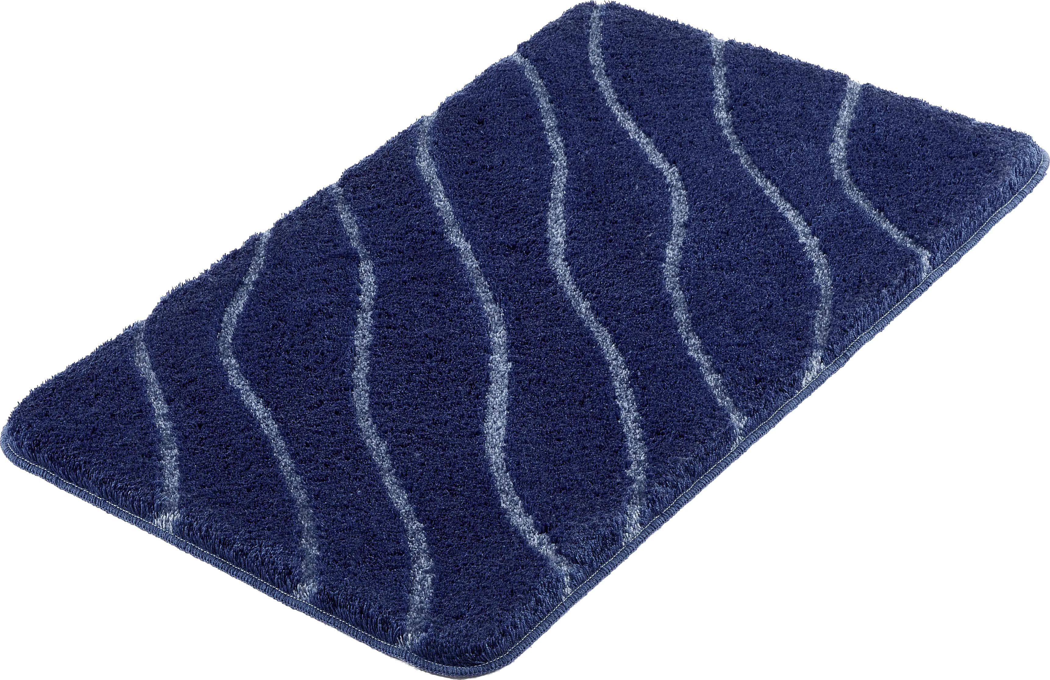 Kleine Wolke Badteppich Tram Mare blau Polyacryl 70 x 120 cm