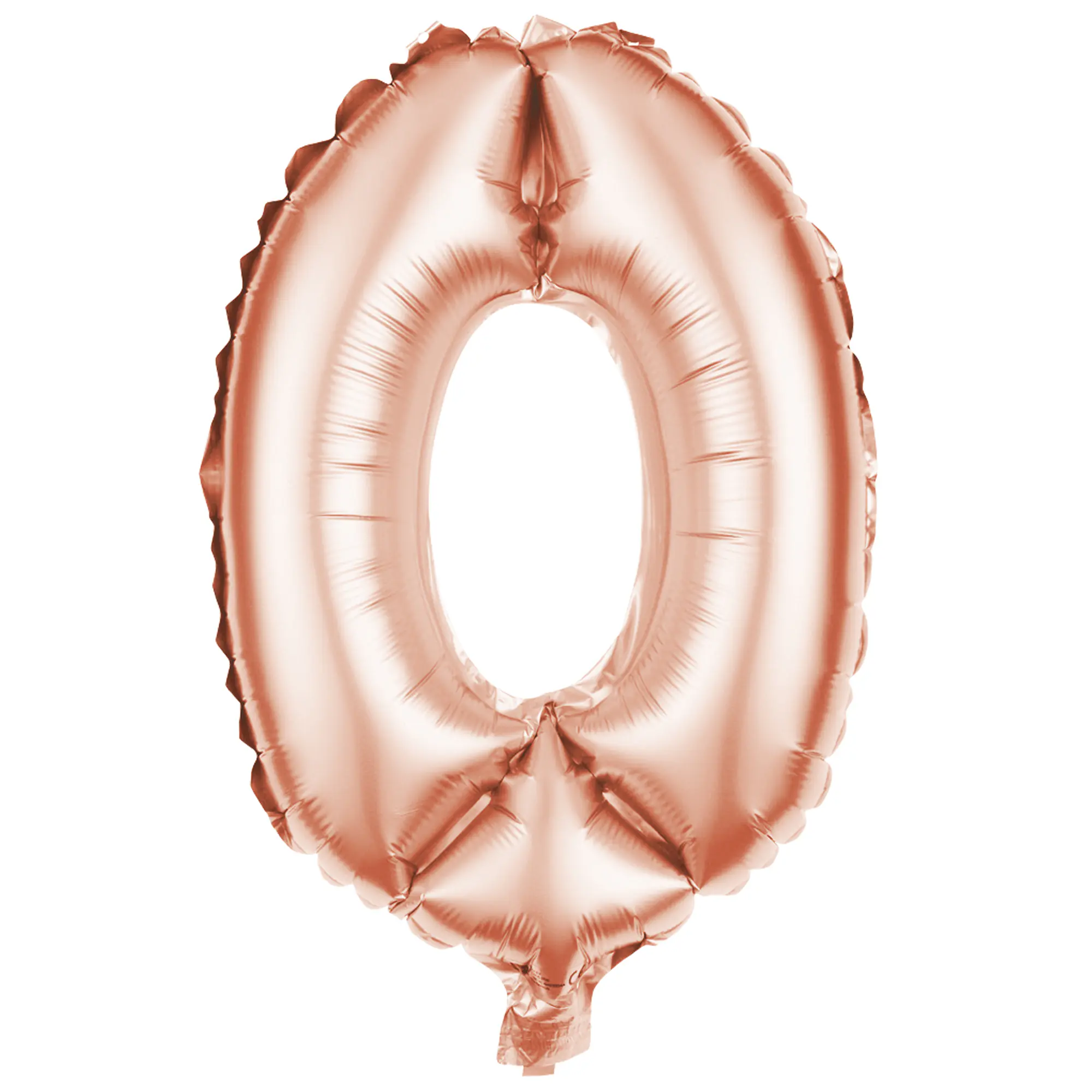 Folienballon Zahl 0 rosegold 100 cm