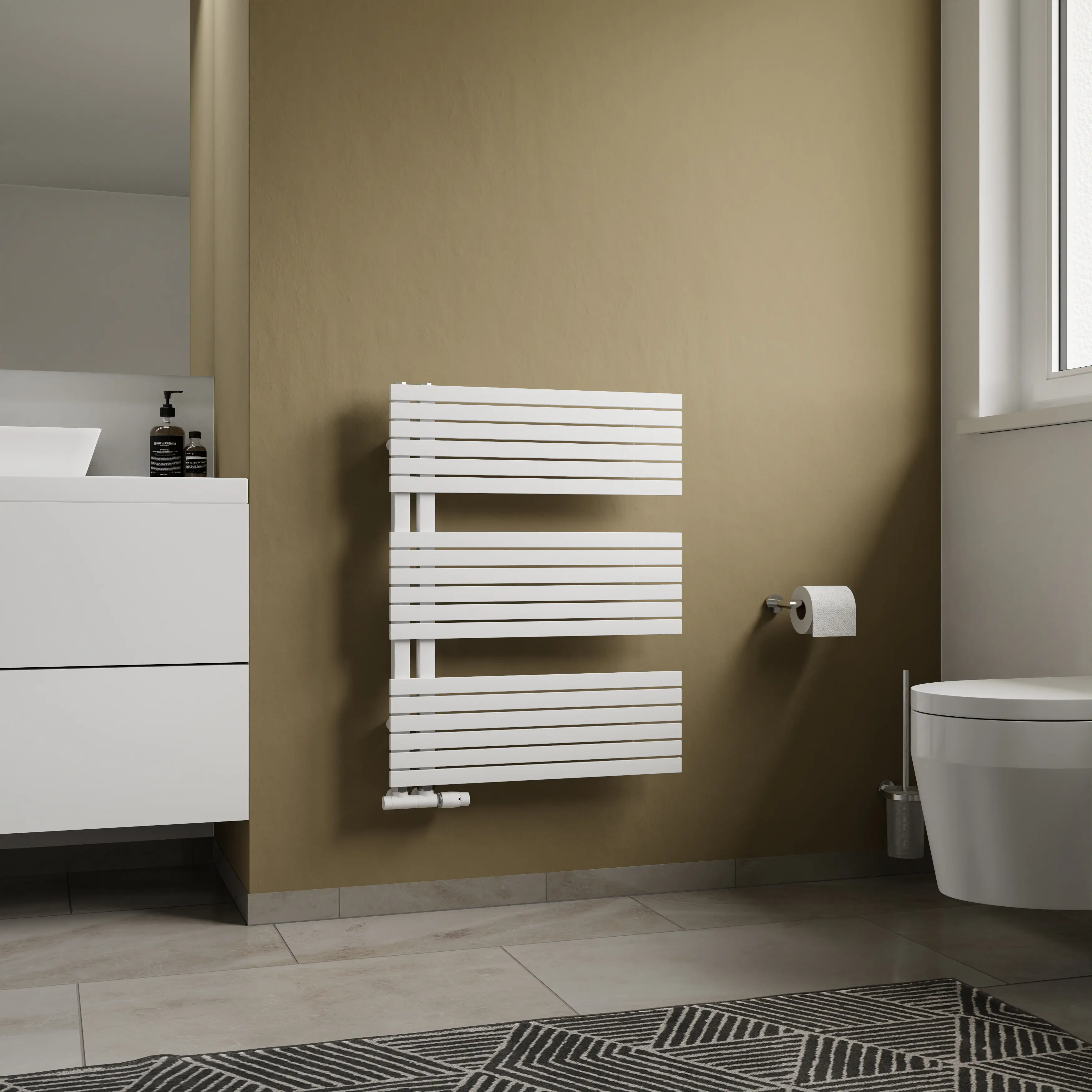 Ximax Handtuchheizkörper P2-Open Slim 76,5 x 60 cm 405 Watt weiß 