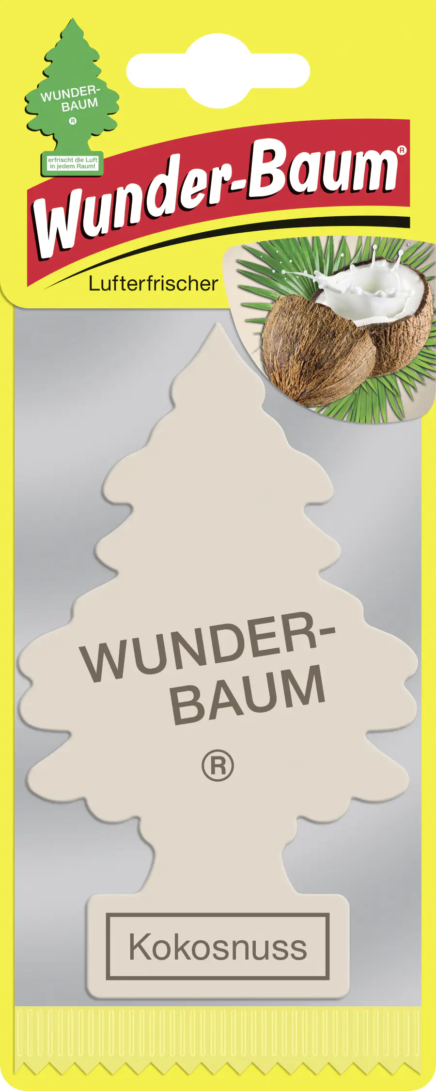 Wunderbaum Papierlufterfrischer Kokosnuss Wunderbaum Papierlufterfrischer Kokosnuss
