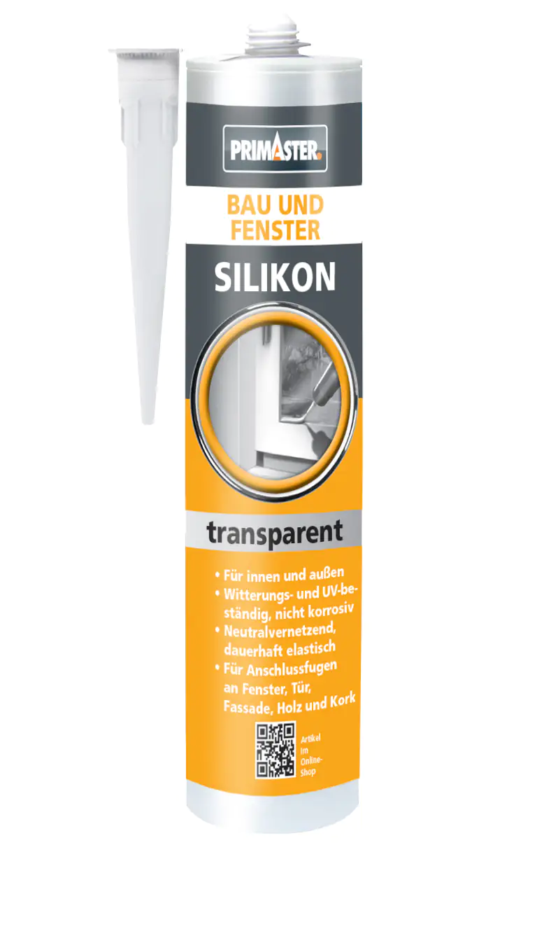 Primaster Bau und Fenster Silikon transparent 310 ml