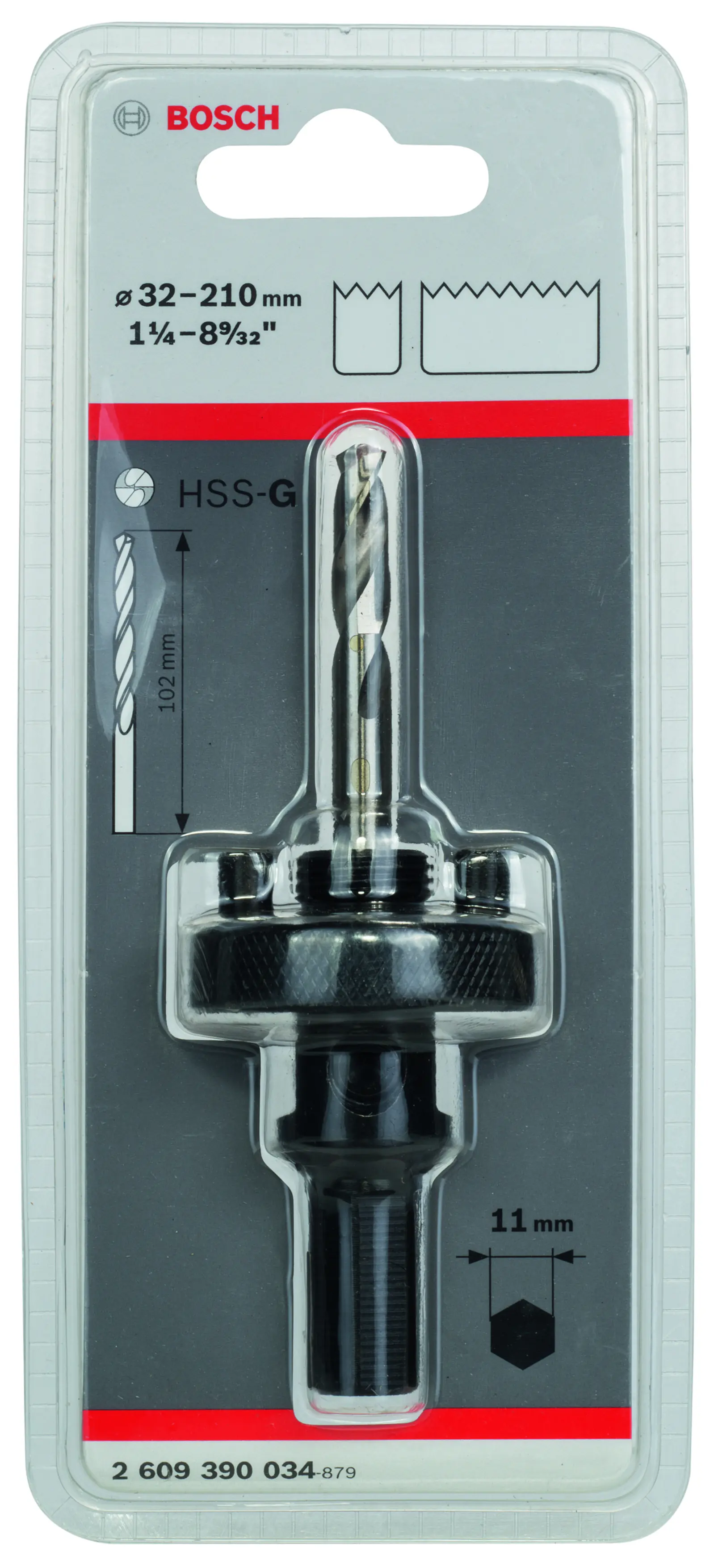 Bosch Sechskant-Steckdosenadapter für Lochsägen 32 bis 210 mm Bosch Sechskant-Steckdosenadapter für Lochsägen 32 bis 210 mm