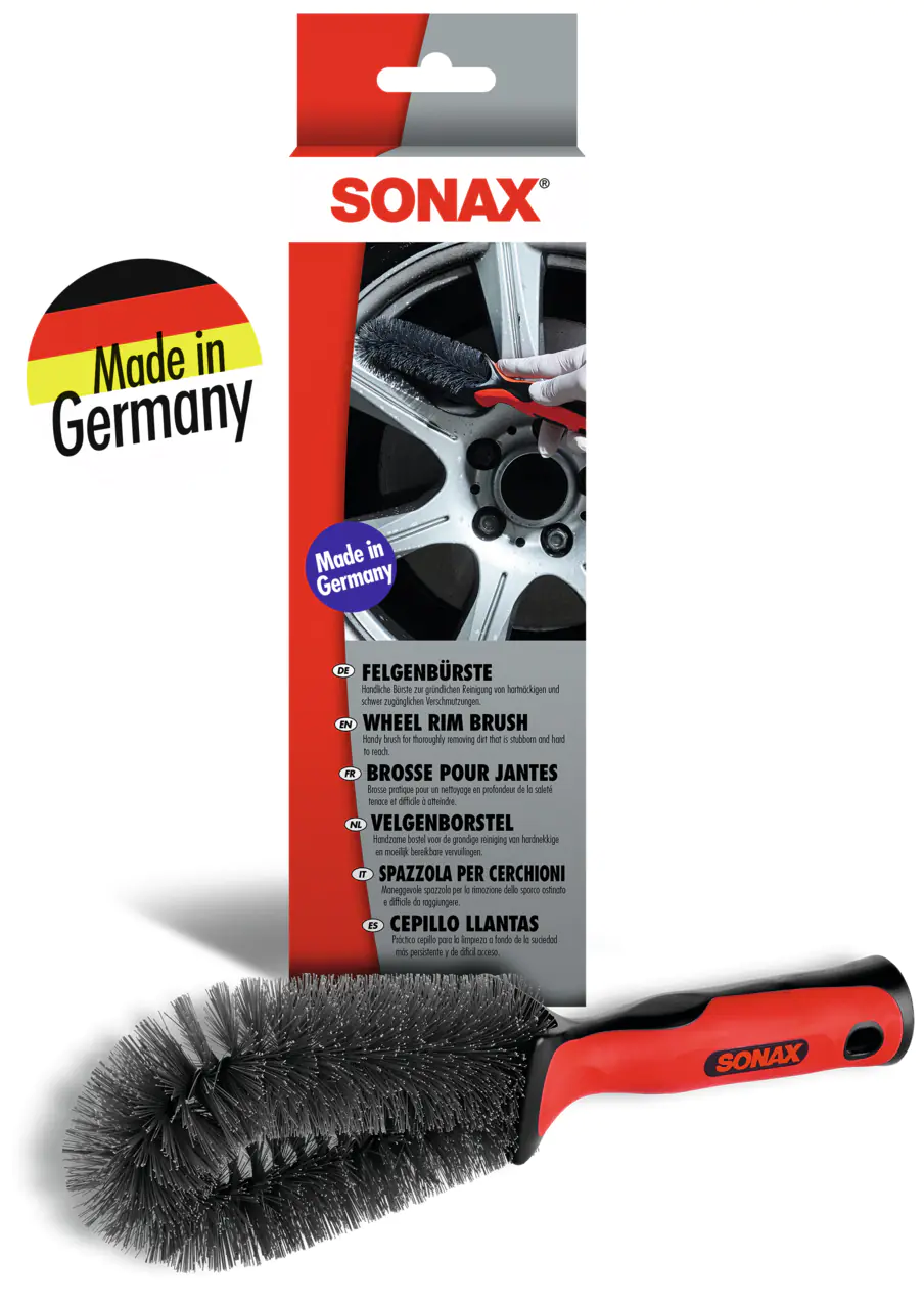 Sonax Felgenbürste rund rot schwarz