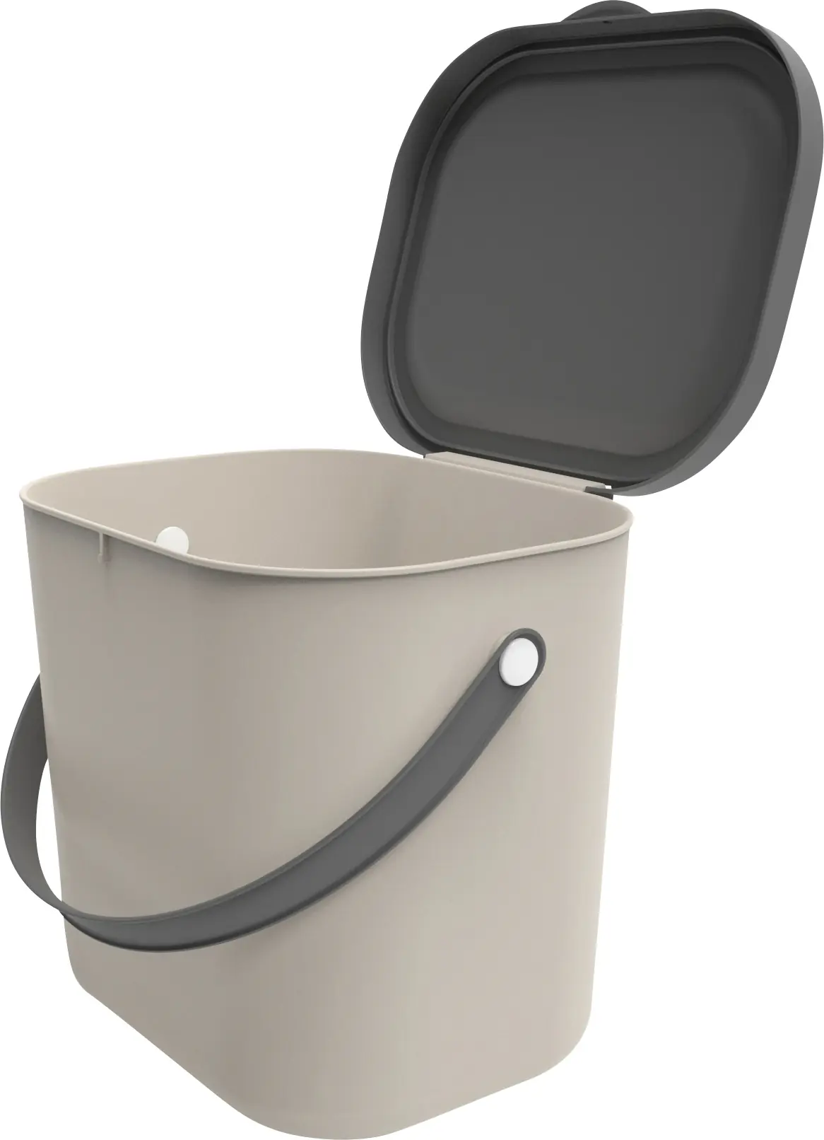 Rotho Mülltrennungssystem Albula 6 L cappuccino Recyclingbehälter Rotho Mülltrennungssystem Albula 6 L cappuccino Recyclingbehälter