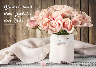 Deco-Canvas Bild - Lächeln der Erde 50 x 70 cm