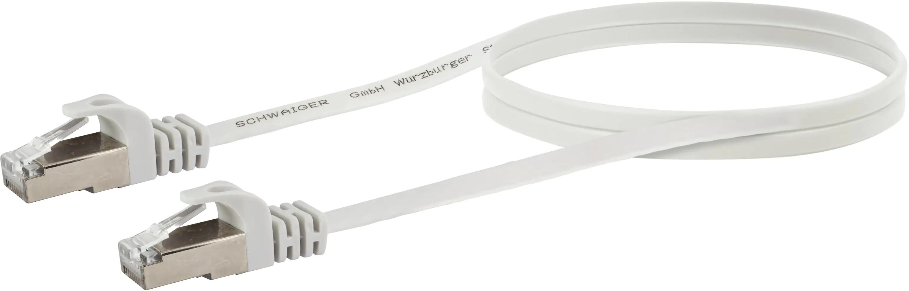 4004005020168 Schwaiger CAT 6 Netzwerkflachkabel (U/FTP) 1,5 Meter, weiß