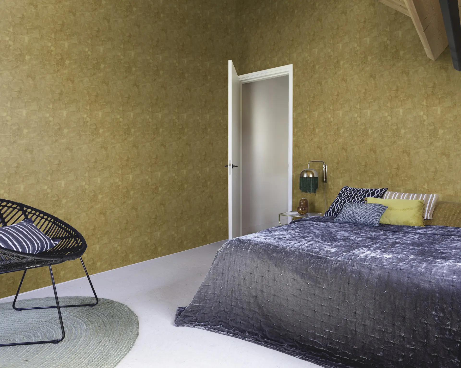 Rasch Vliestapete 499735 Gold-Gold Dunkel Muster & Motive 10,05 m x 0,53 m