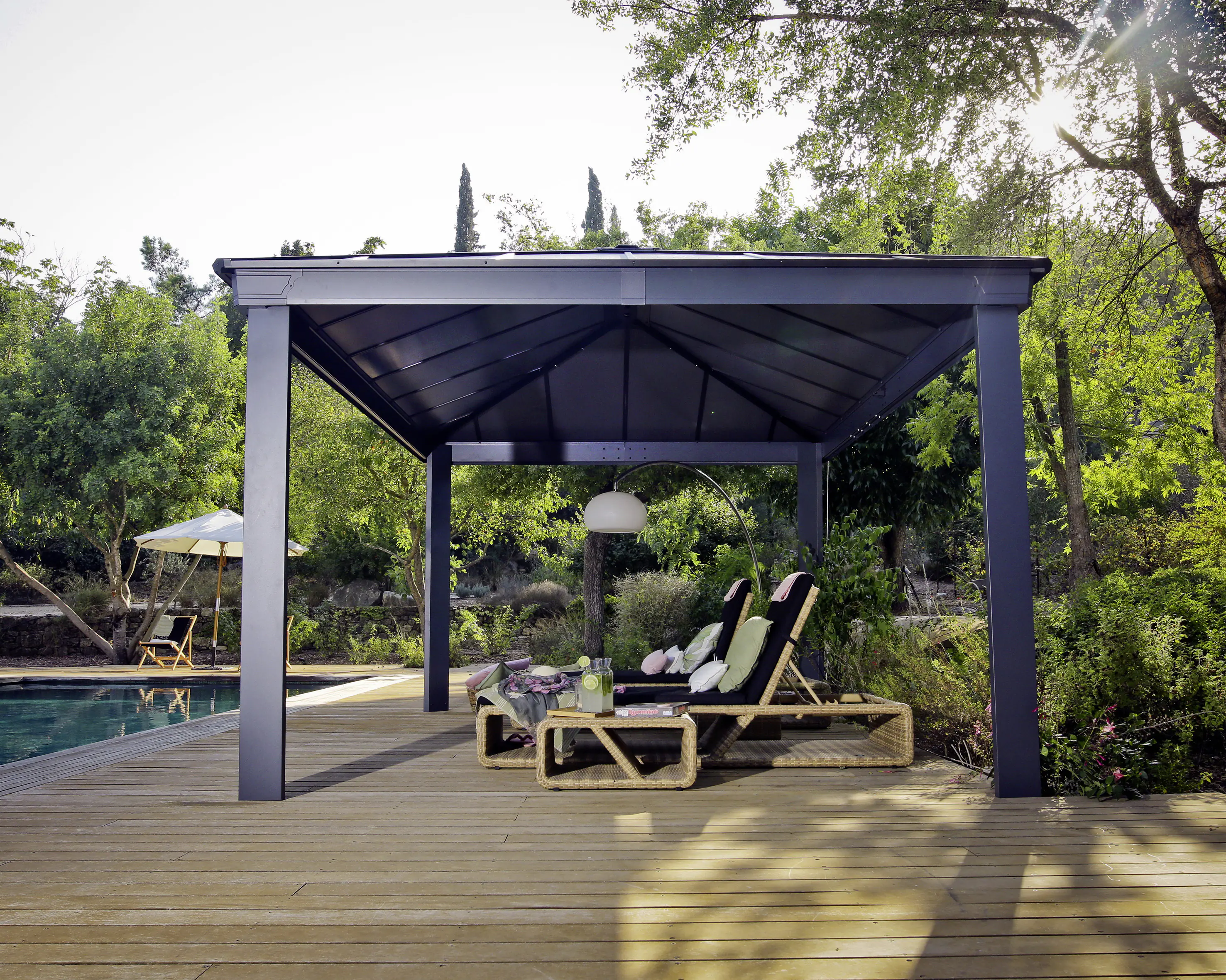 Canopia Pavillon Dallas 488 x 364 cm grau