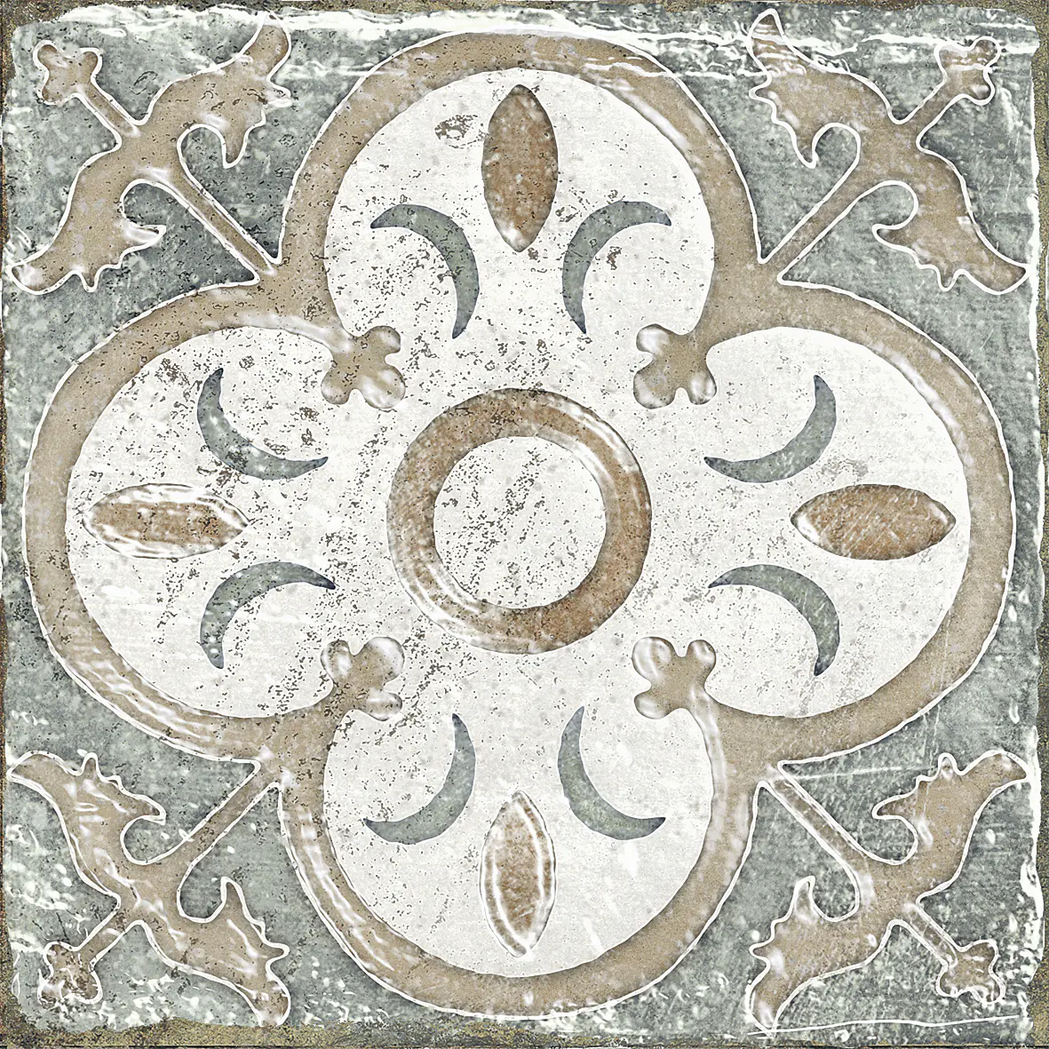 Bodenfliese Feinsteinzeug Marrakesh 20 x 20 cm blau-beige Bodenfliese Feinsteinzeug Marrakesh 20 x 20 cm blau-beige