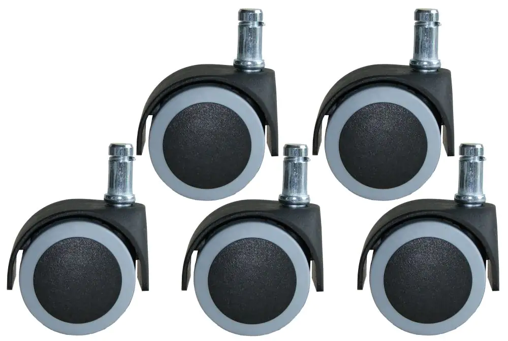 Stuhlrolle inkl. Stift 50 x 62 mm, 5 Stück