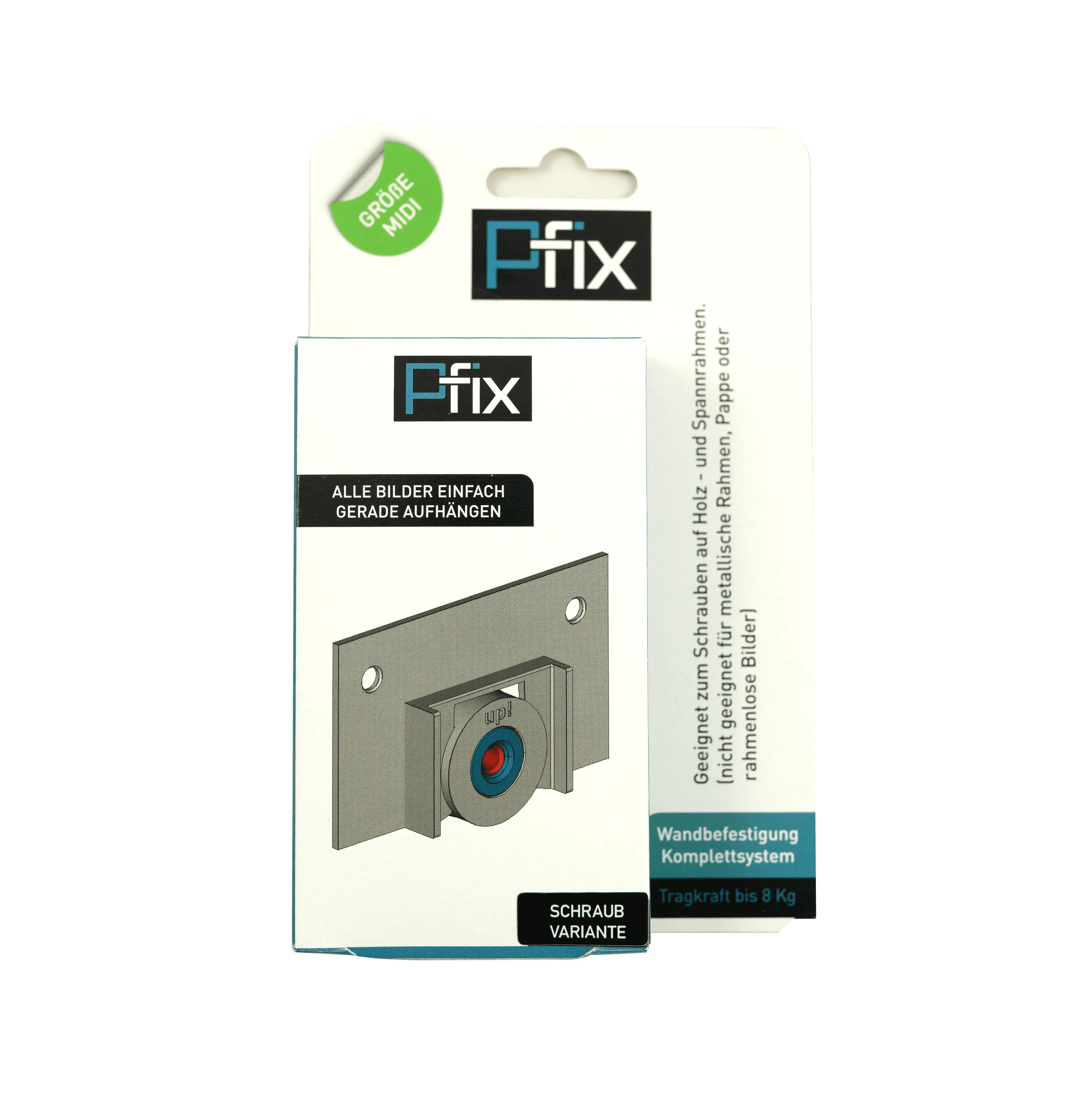 HSI Bilderhaken P-Fix zum schrauben Kunststoff 9 x 5 cm 1 Stück