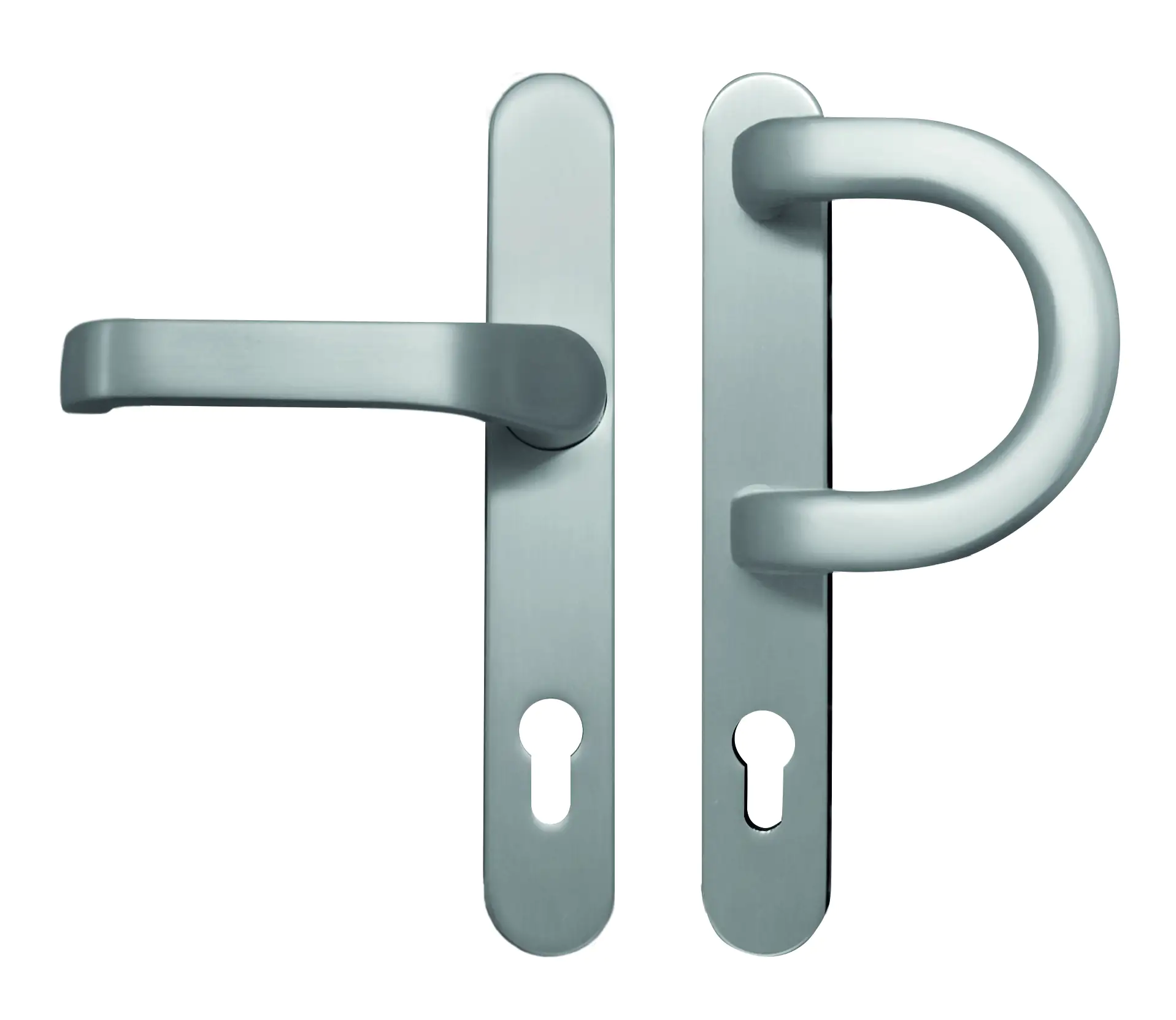 Meeth Haustürgarnitur abgerundet silber Nr. 325 Meeth Haustürgarnitur abgerundet silber Nr. 325