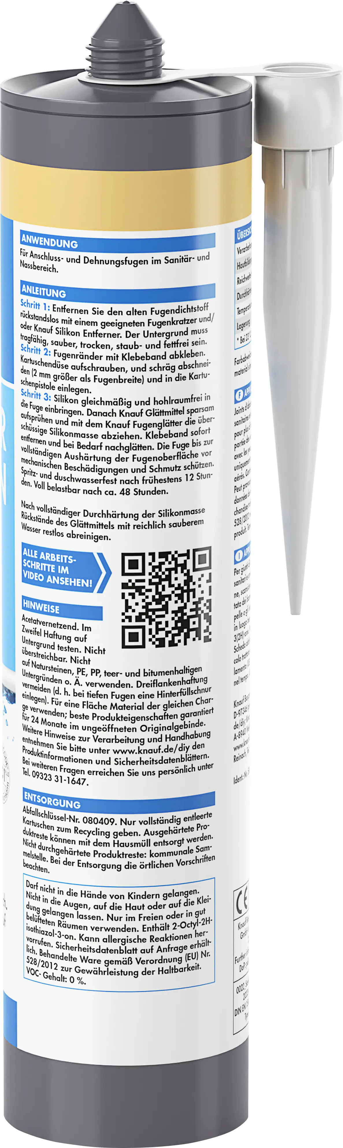 Knauf Sanitär Silikon caramel 300 ml