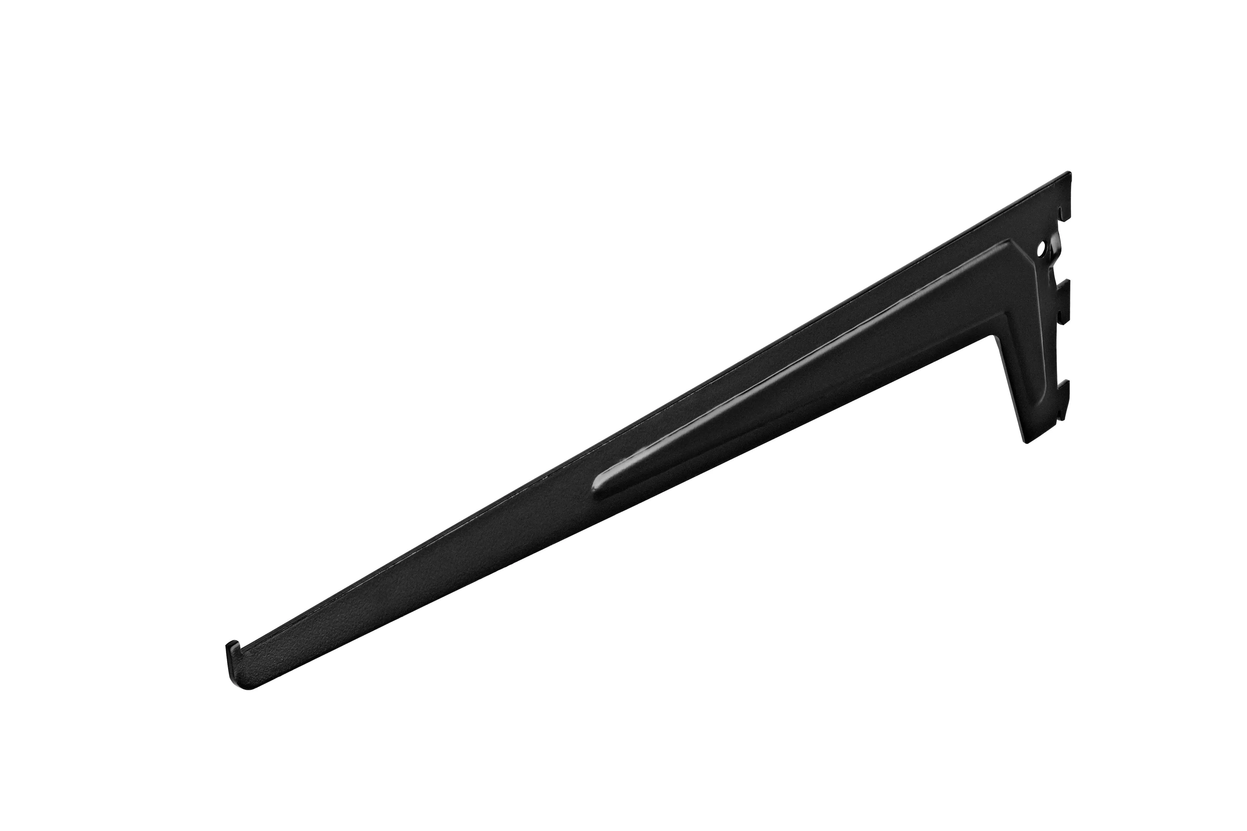 Einlochträger 1-reihig schwarz 50 x 12 cm