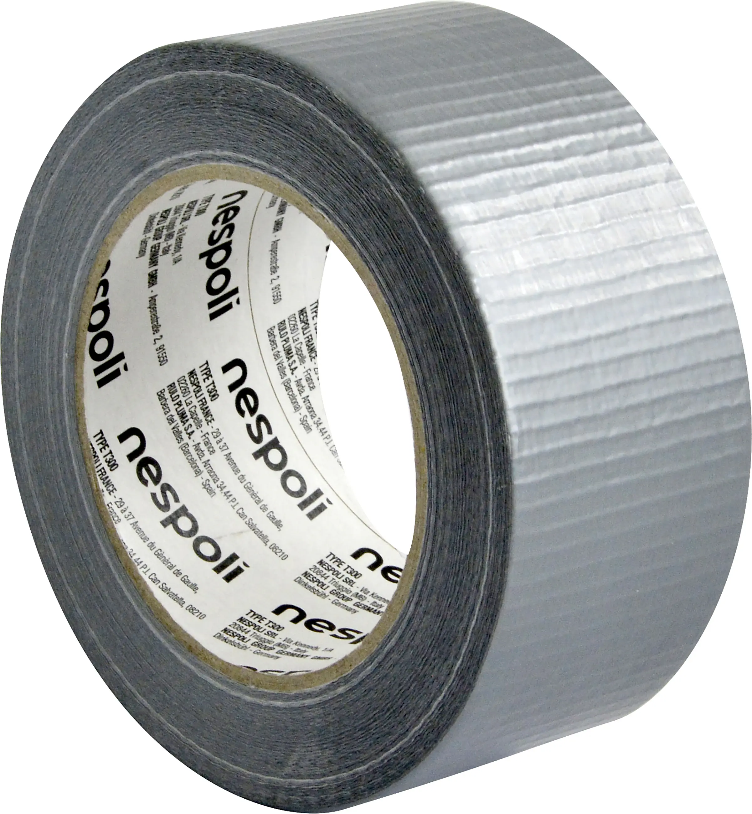 Nespoli Gewebeband Profi silber 50 mm x 50 m 