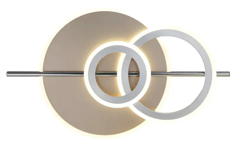 Globo Deckenleuchte Norris 55 x 32 (L x B) champagner matt neutralweiß