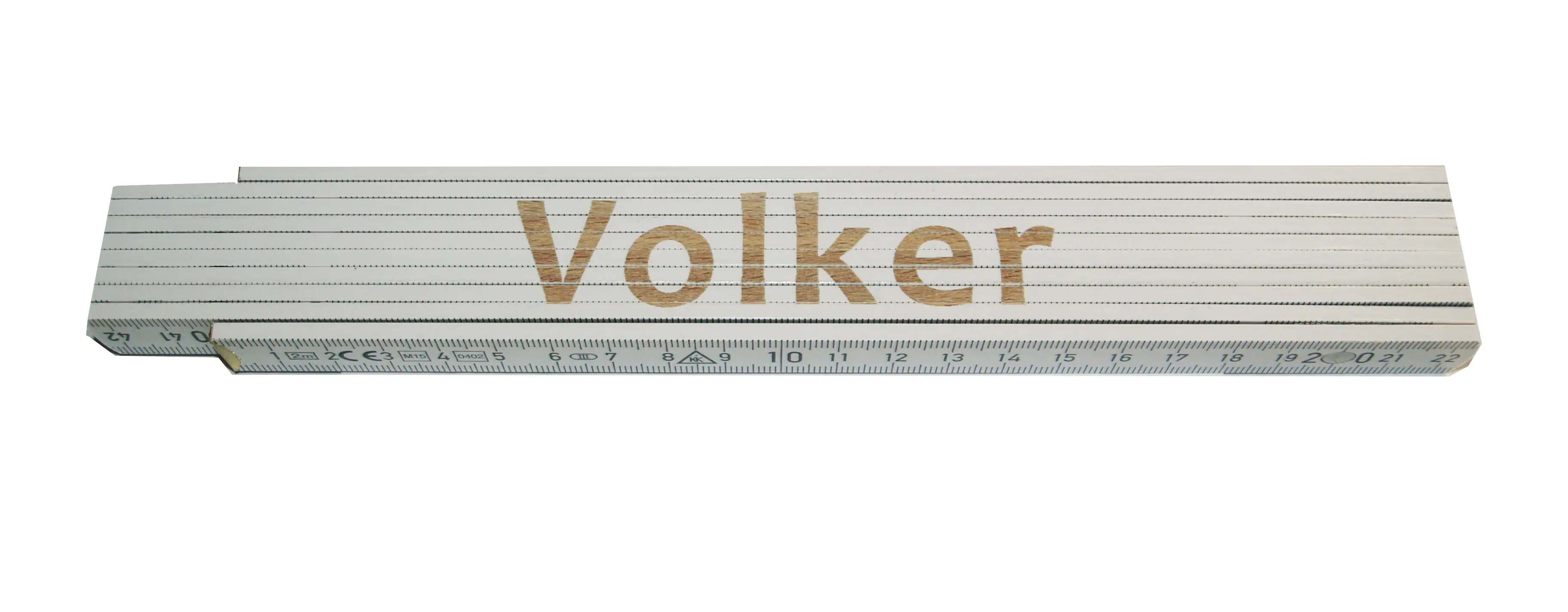 Zollstock Volker 2 m weiß