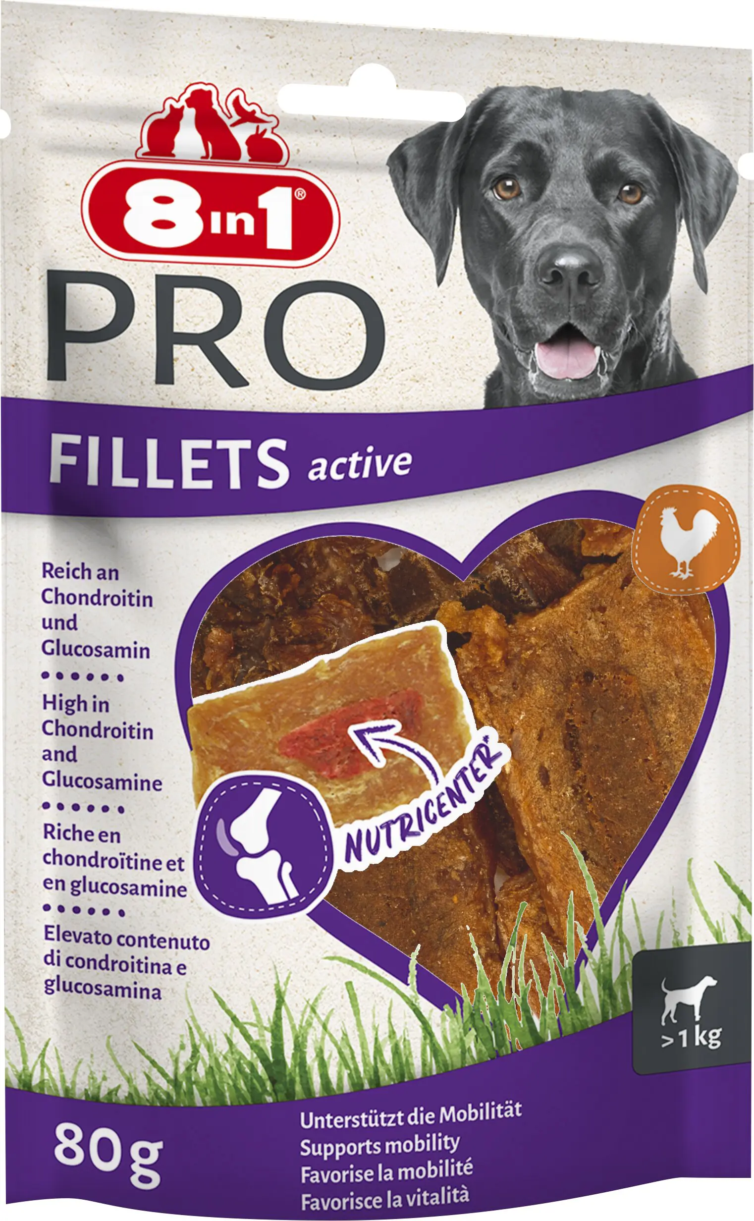 8in1 Hundesnack Fillets Pro Active S