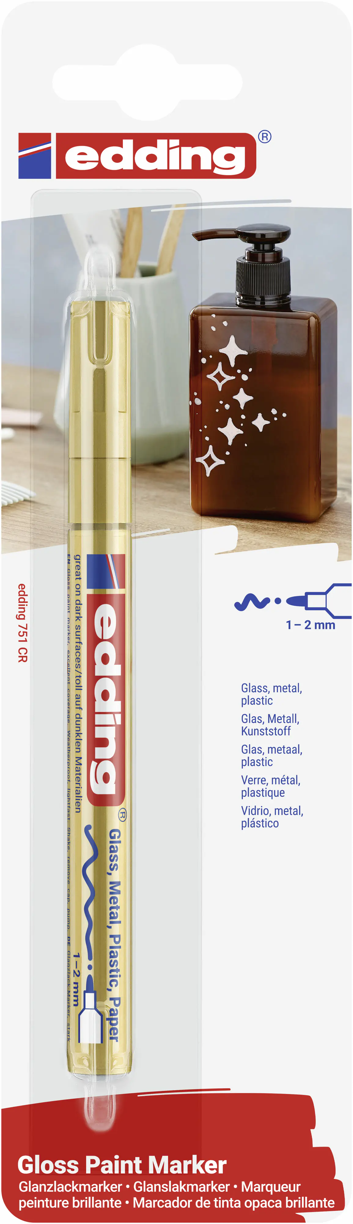 edding 751 Lackmarker gold 1 - 2 mm