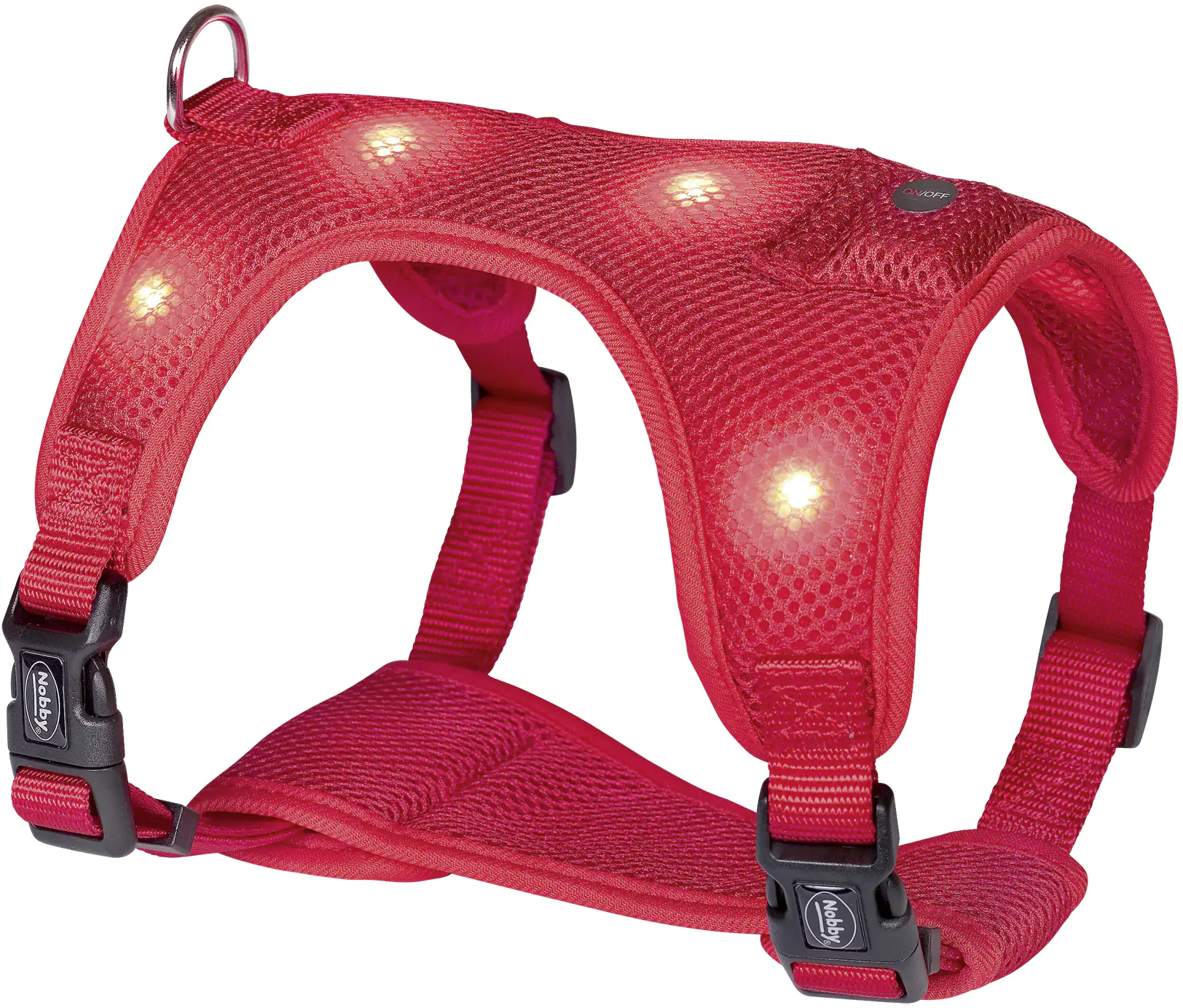 Nobby LED Hundegeschirr Flash Mesh rot Nobby LED Hundegeschirr Flash Mesh rot