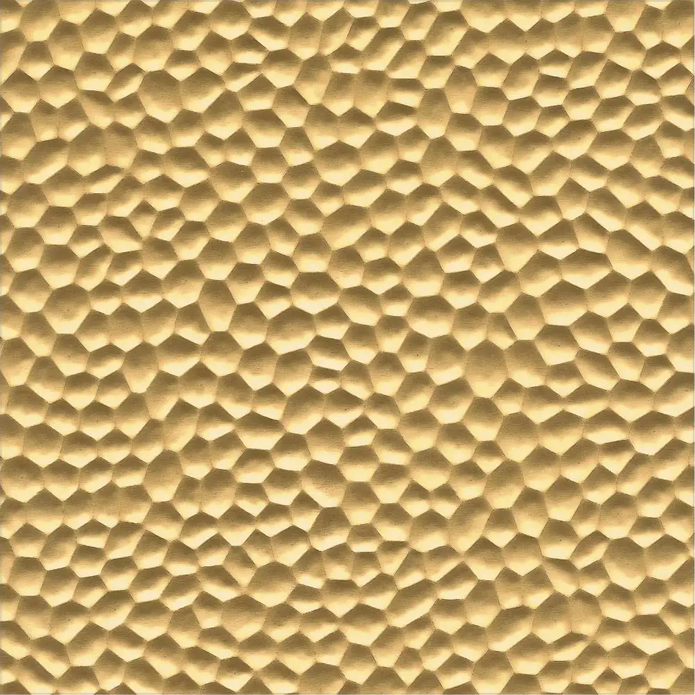 alfer Hammerschlagblech 250 x 500 mm Aluminium eloxiert kupfer