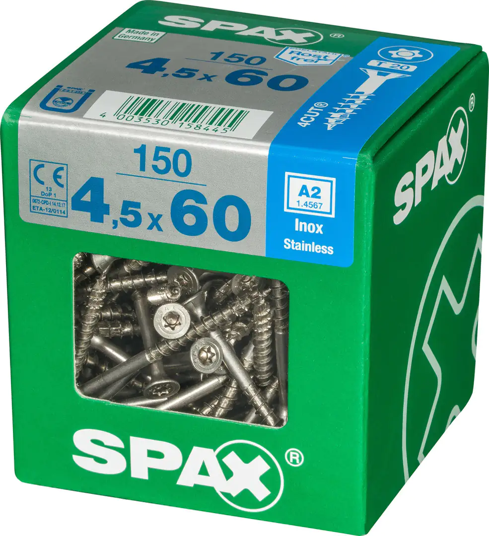 Spax Universalschrauben 4.5 x 60 mm TX 20 - 150 Stk.